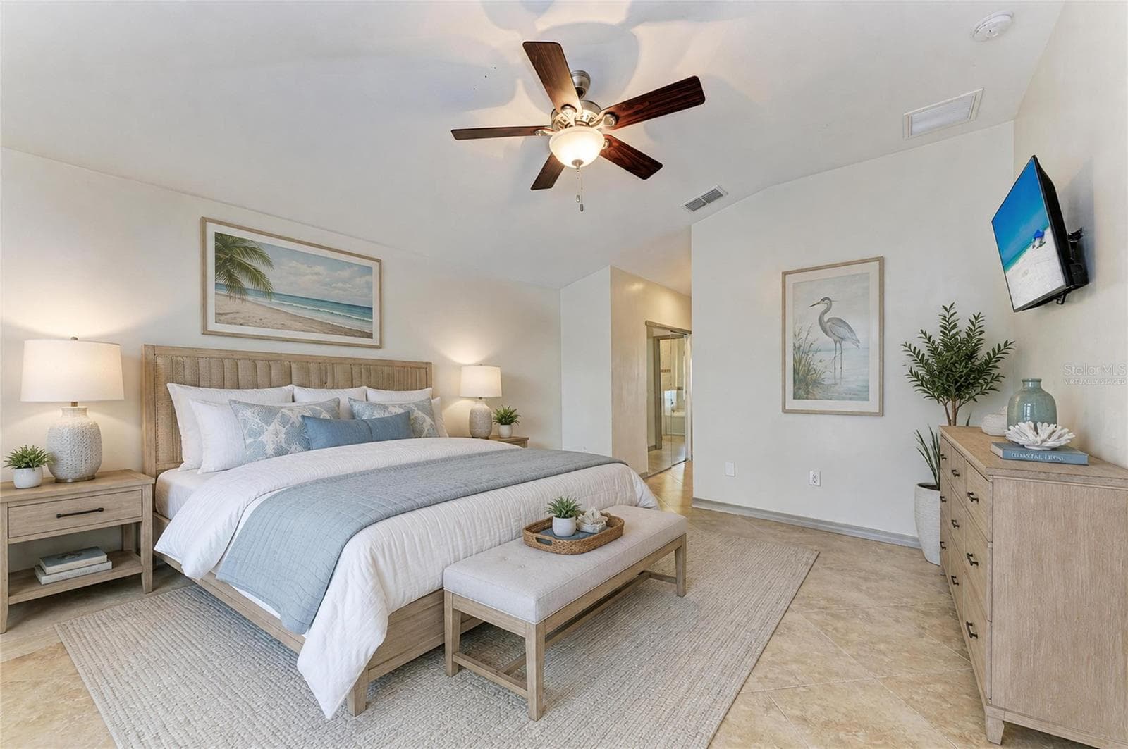 Virtually Staged Primary Bedroom - 7635 WAUCHULA RD, MYAKKA CITY
