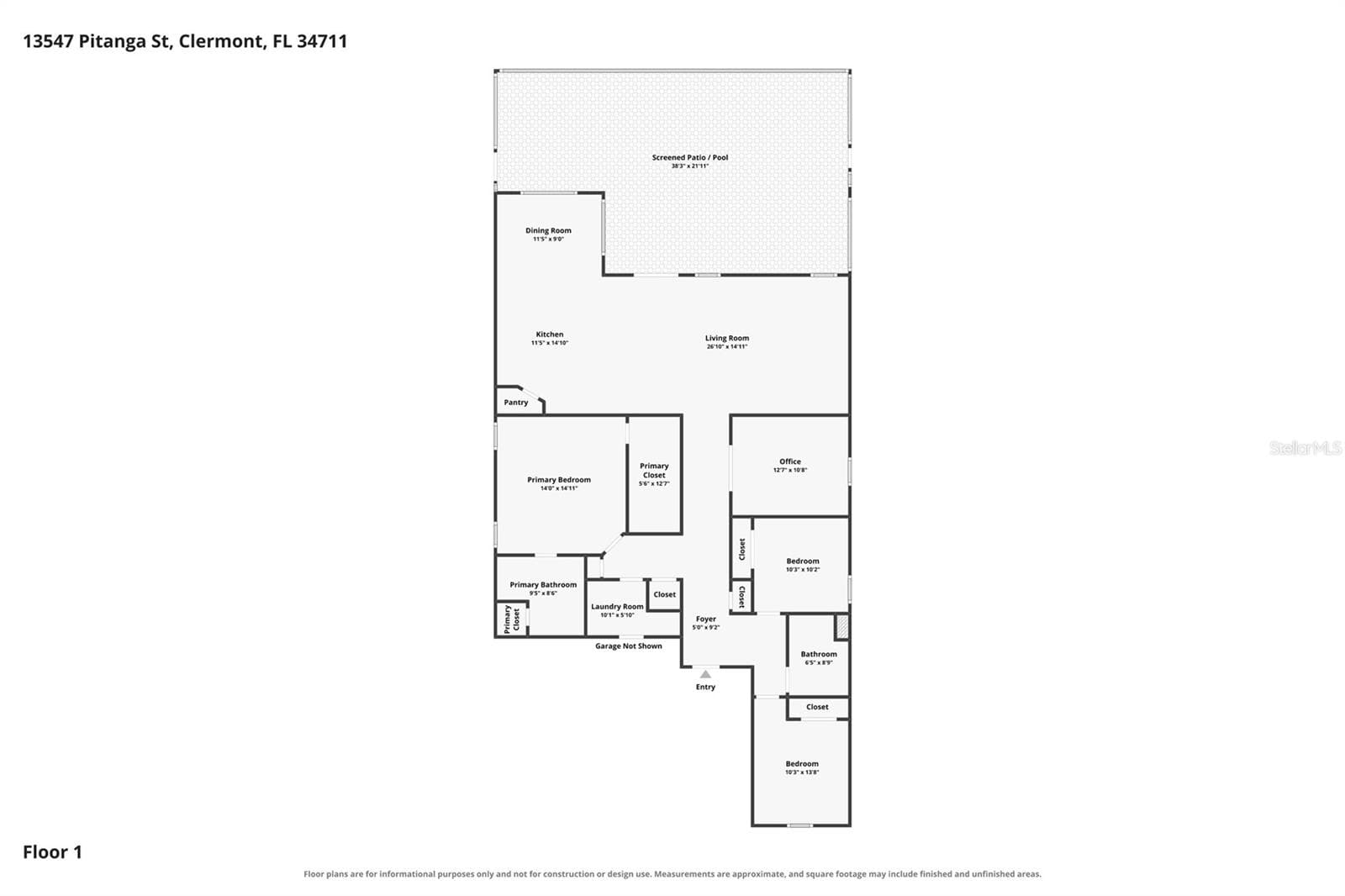 Floor Plan - 13547 PITANGA ST, CLERMONT
