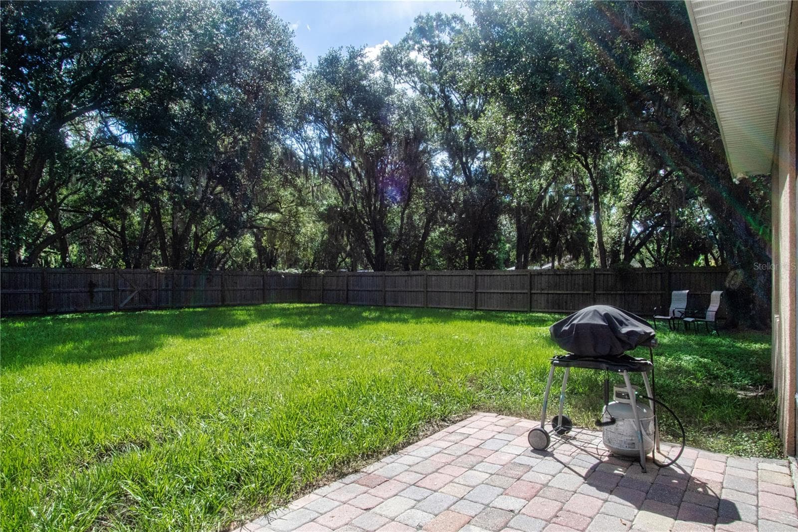 Fenced in area currently used for the dogs but expands to another almost acre of land - 1605 BUTCH CASSIDY TRL, WIMAUMA