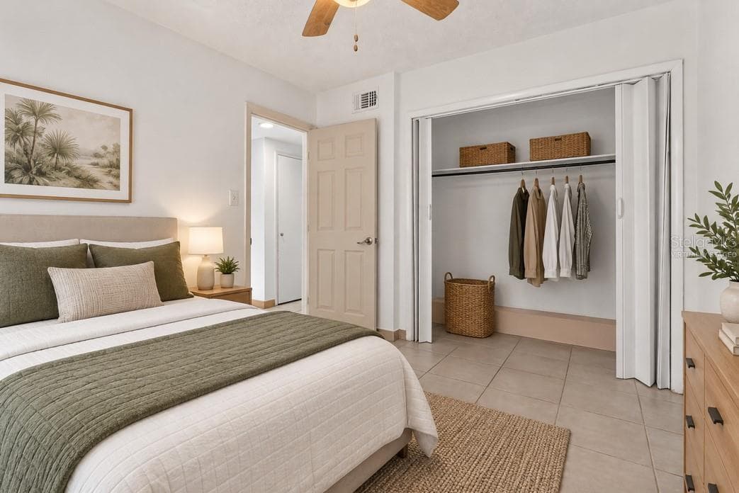virtually staged bedroom 3 - 208 PALMYRA DR, ORLANDO