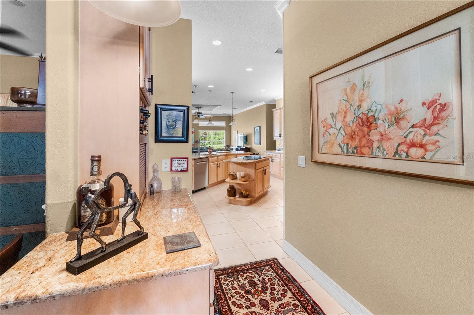 Hallway leading to kitchen from Dining area - 82 LAGARE ST, PALM COAST