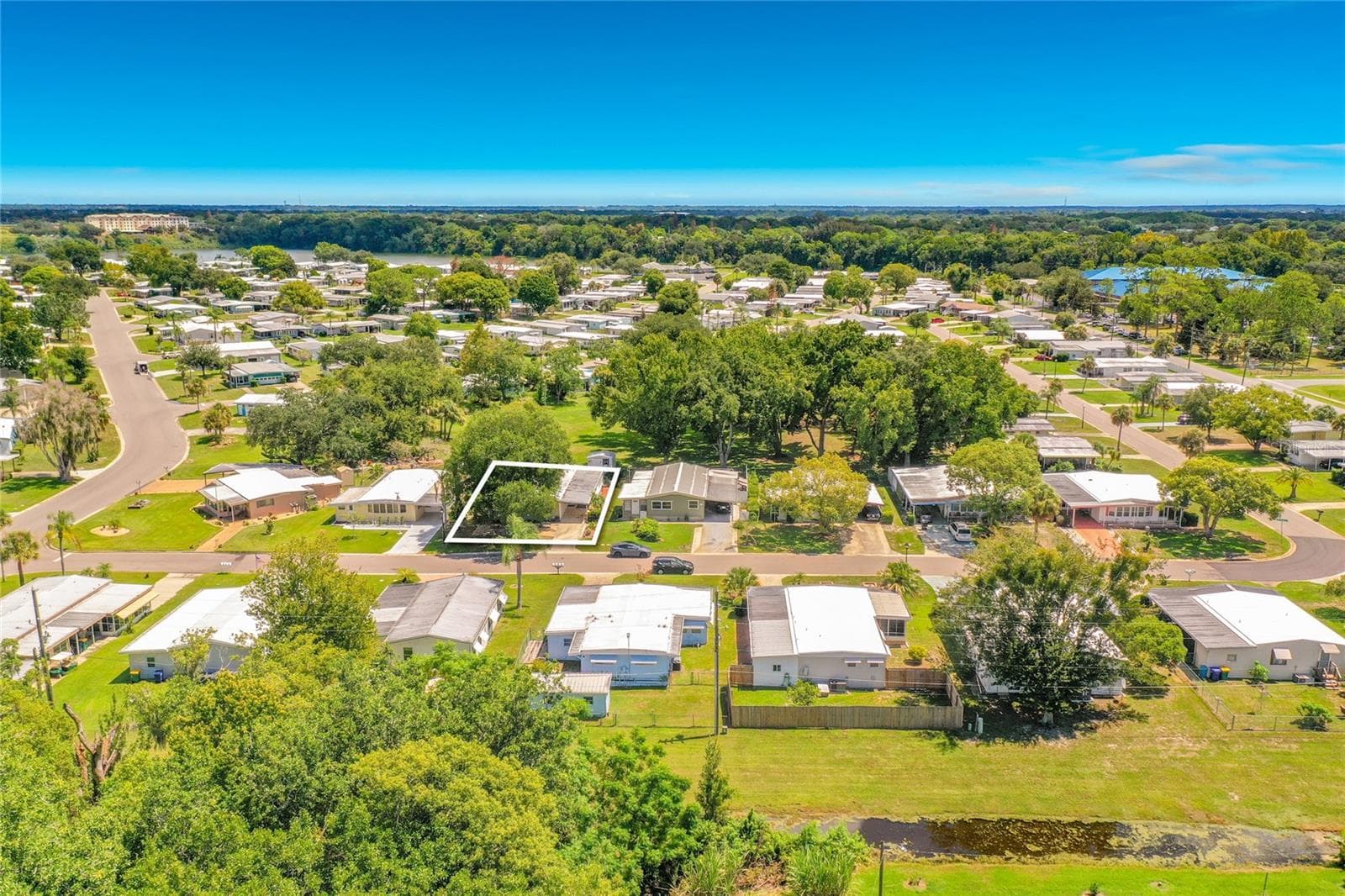 Aerial of Property Lines - 1157 CAPELLA DR, TAVARES