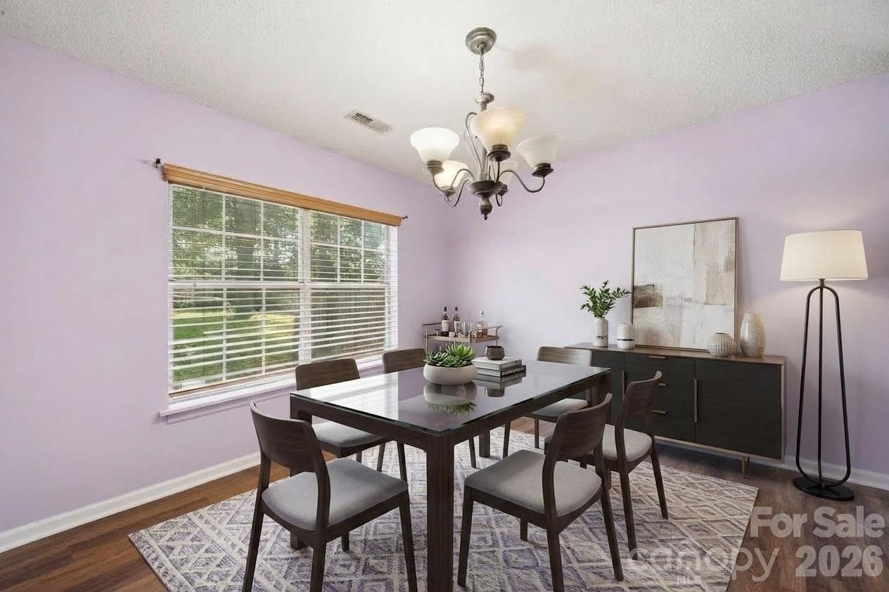 Dining area(Virtual Staging only) - 4301 Claybury Court, Charlotte