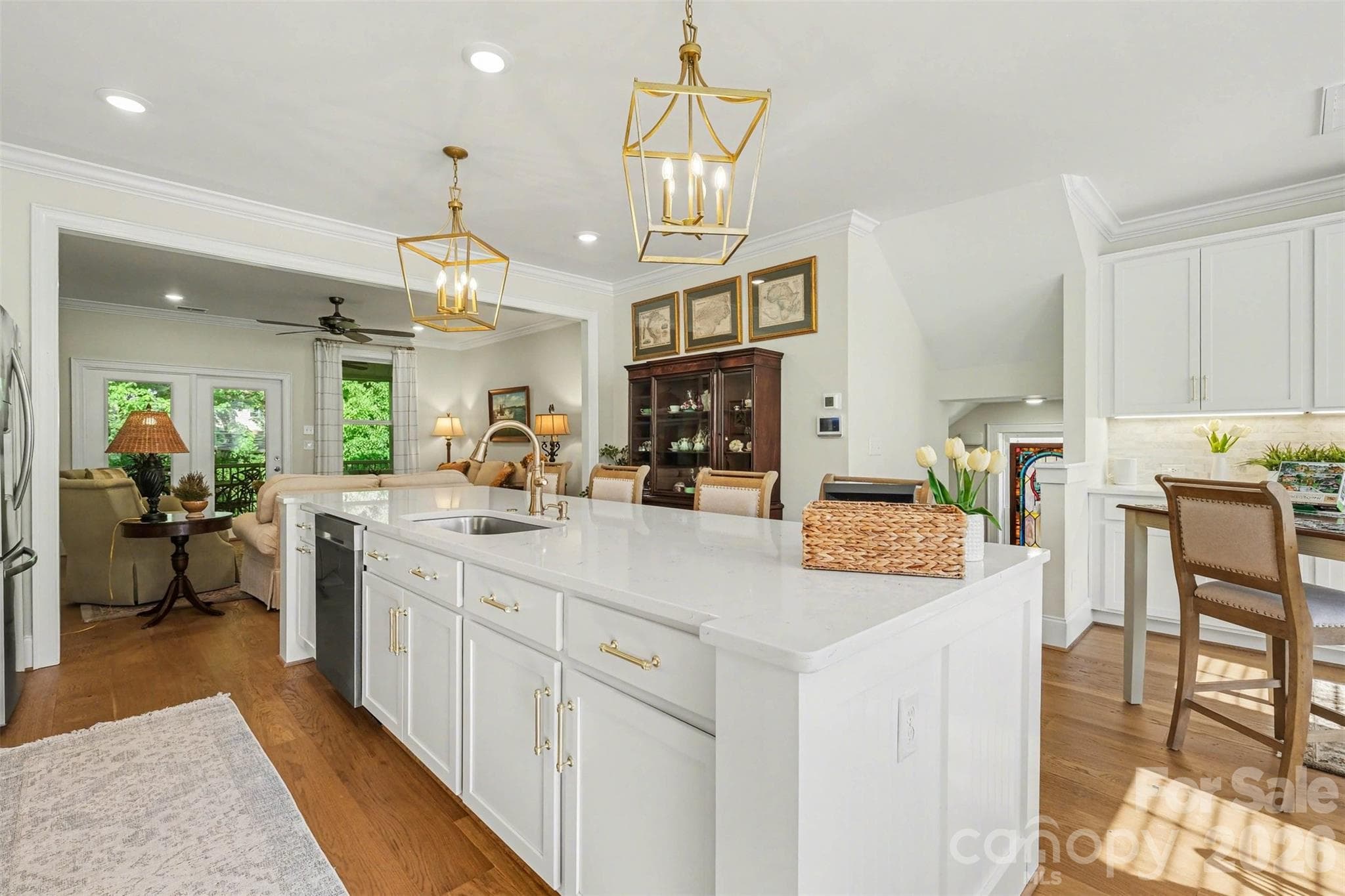 Large kitchen island makes for easy prep space or extra counter space when entertaining. - 3743 Keyworth Way, Indian Land