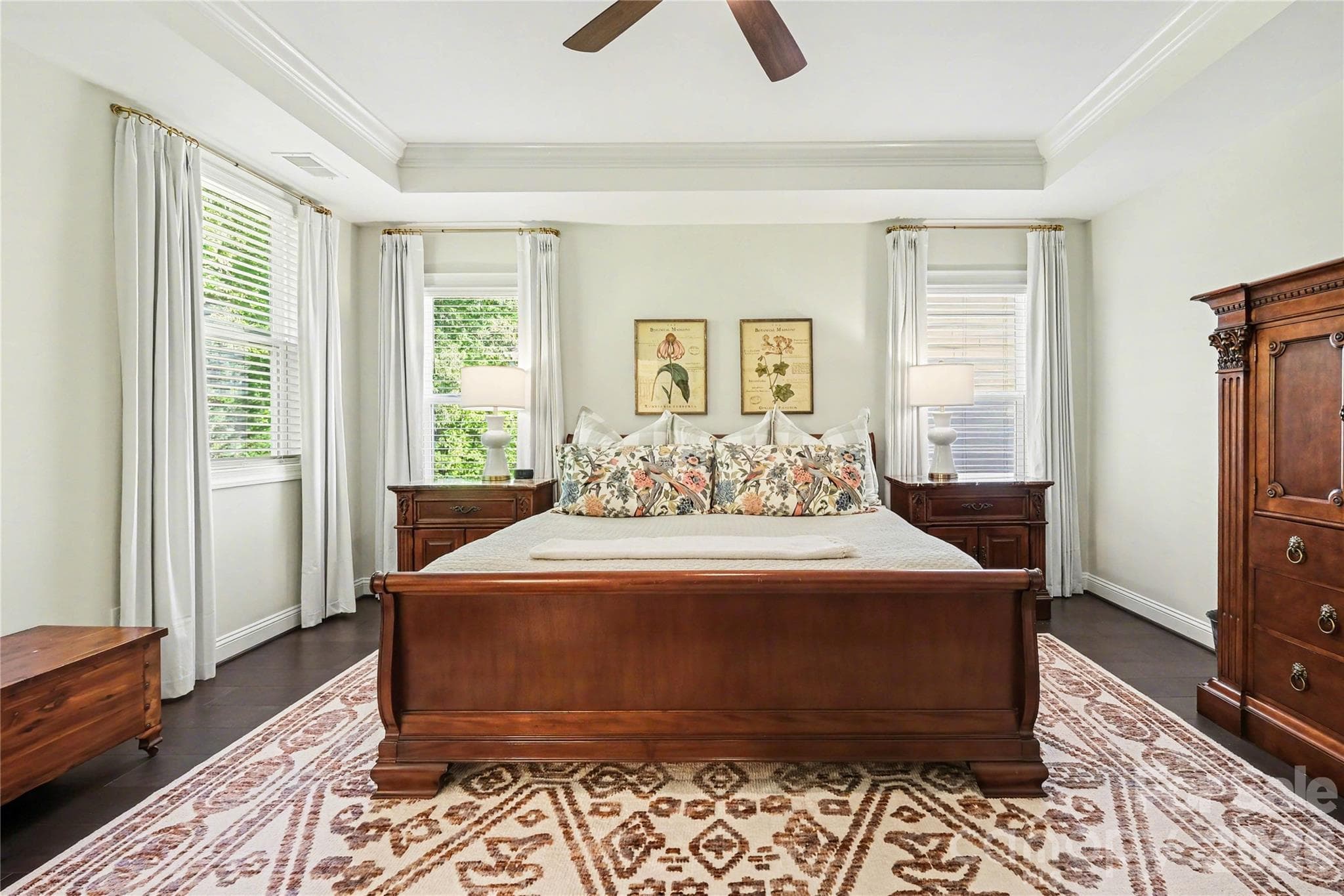 Large primary bedroom flooded with natural light! - 3743 Keyworth Way, Indian Land