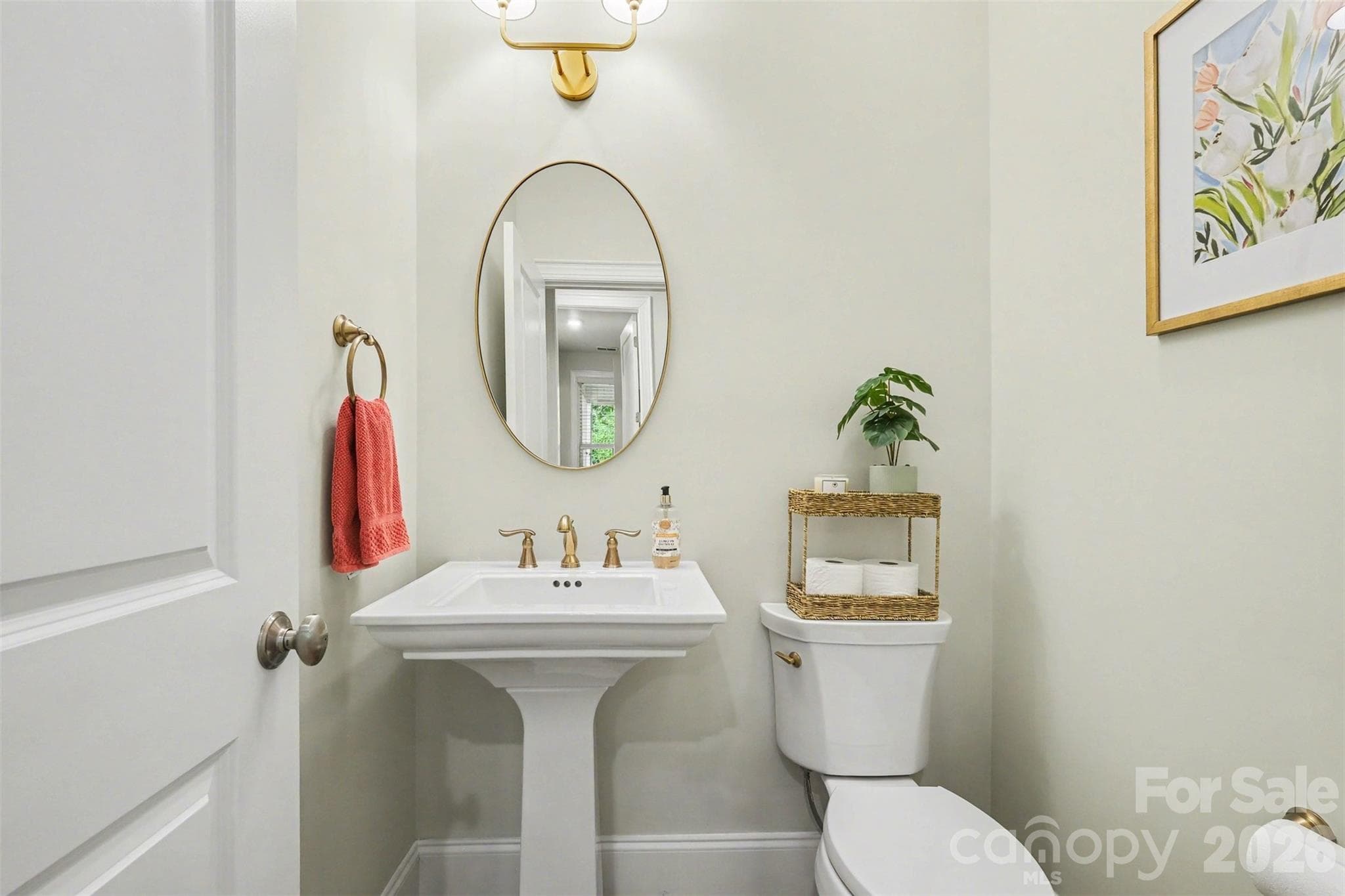 Powder room is on the second level and features hardwoods. - 3743 Keyworth Way, Indian Land