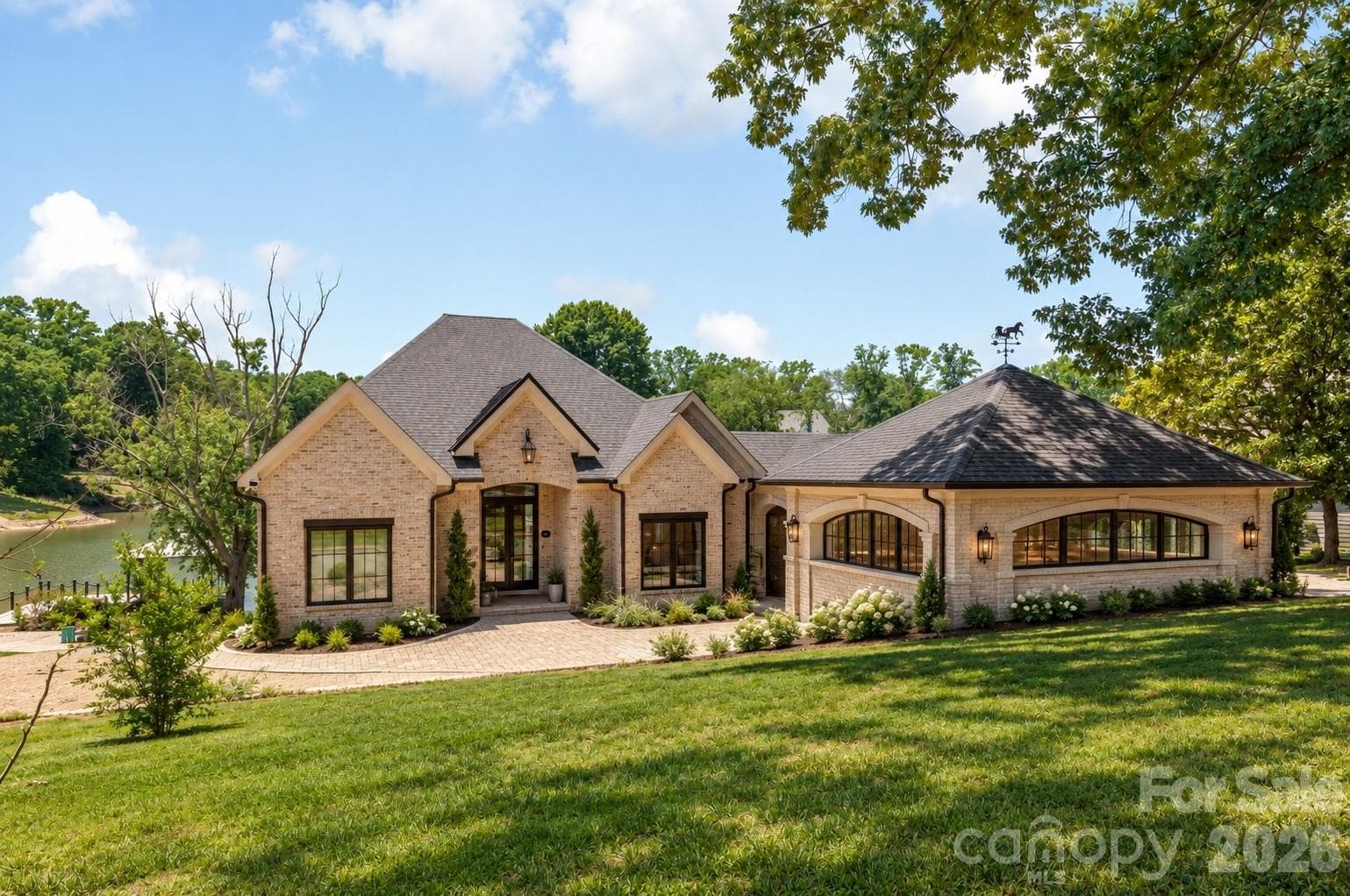 Proposed garage with brick - Mooresville