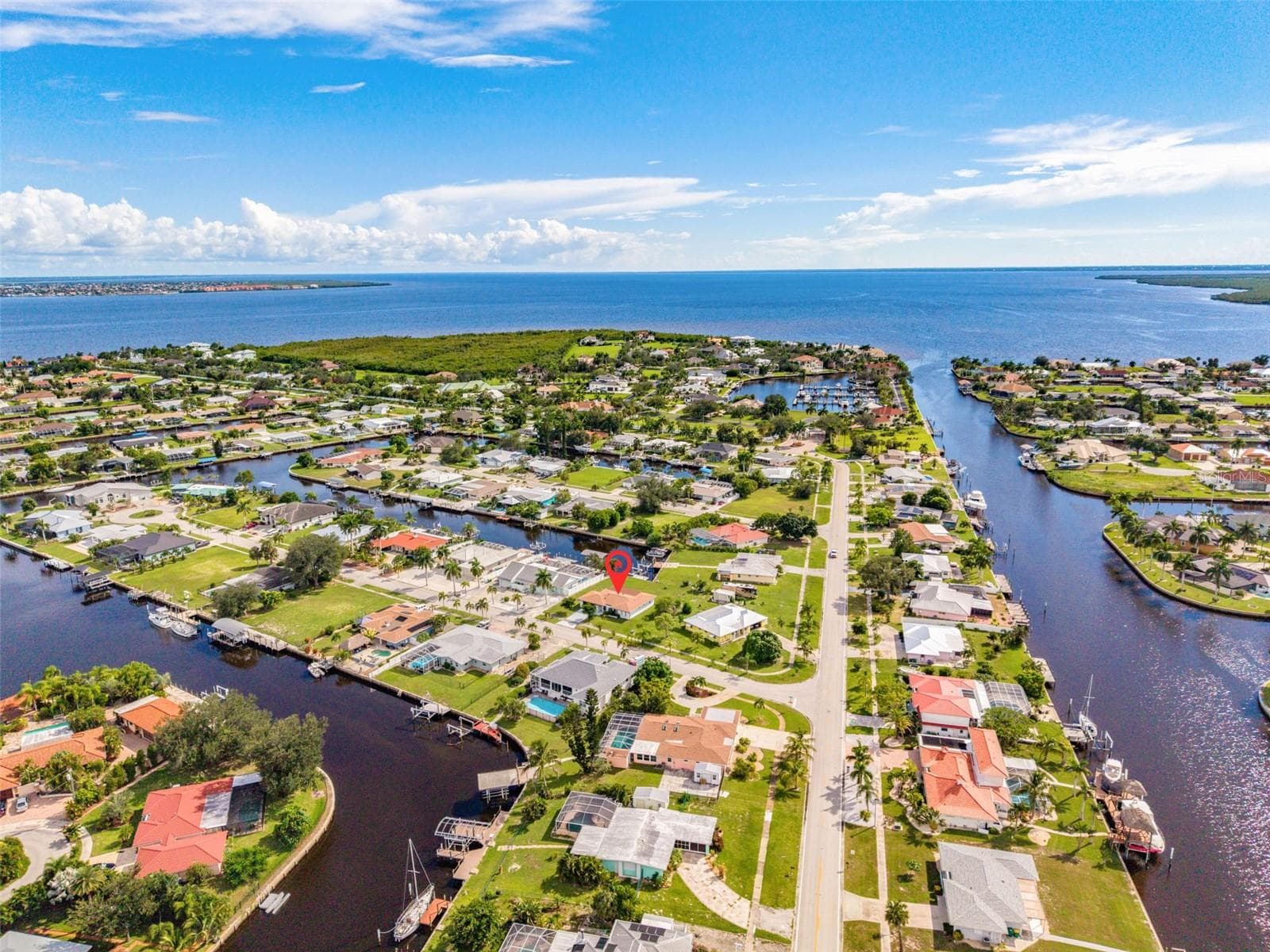 Sailboat Waterfront Living with Direct Access Toward Charlotte Harbor - 155 MORGAN LN SE, PORT CHARLOTTE