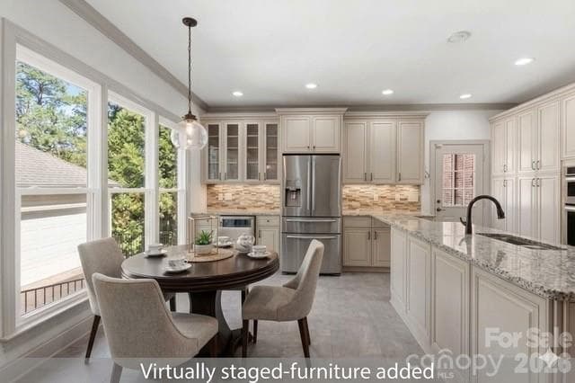 Virtually staged - 7130 Prescott Pond Lane, Charlotte