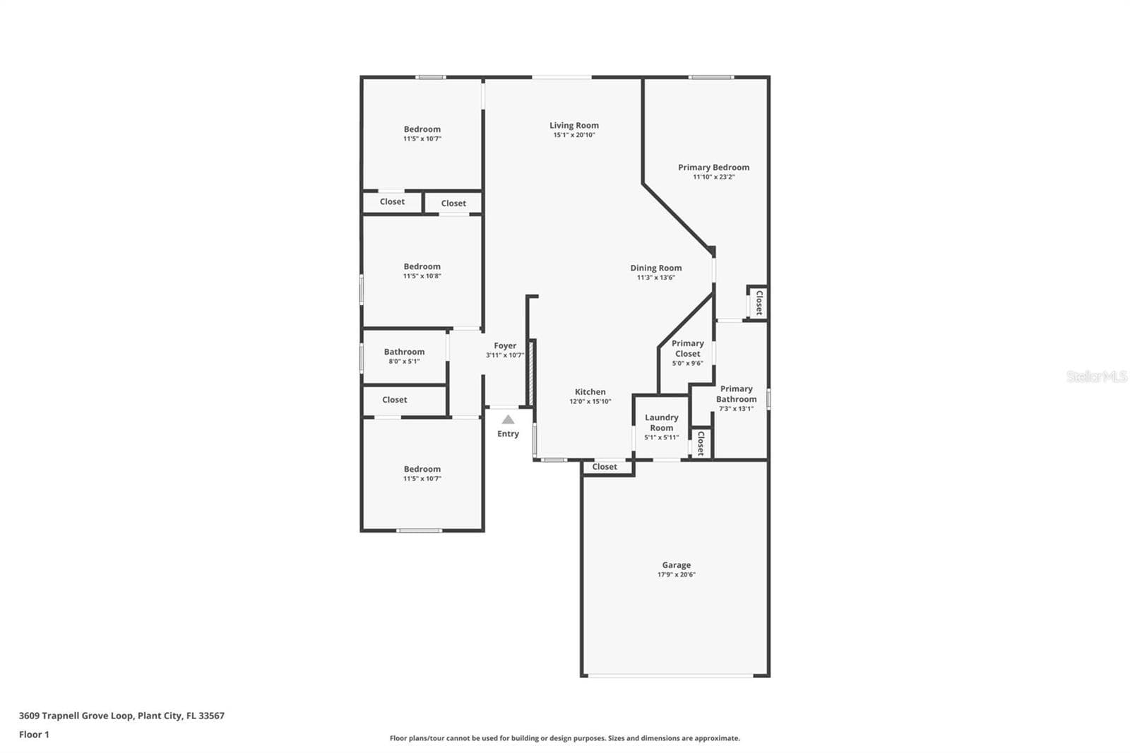 Floorplan - 3609 TRAPNELL GROVE LOOP, PLANT CITY