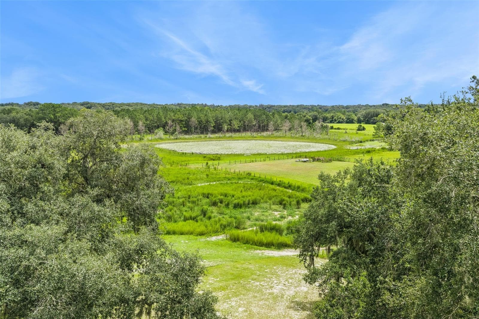 From the sky, you can see why this location is truly special: privacy, views, and room to roam. - 1476 SPRING LAKE RD, FRUITLAND PARK