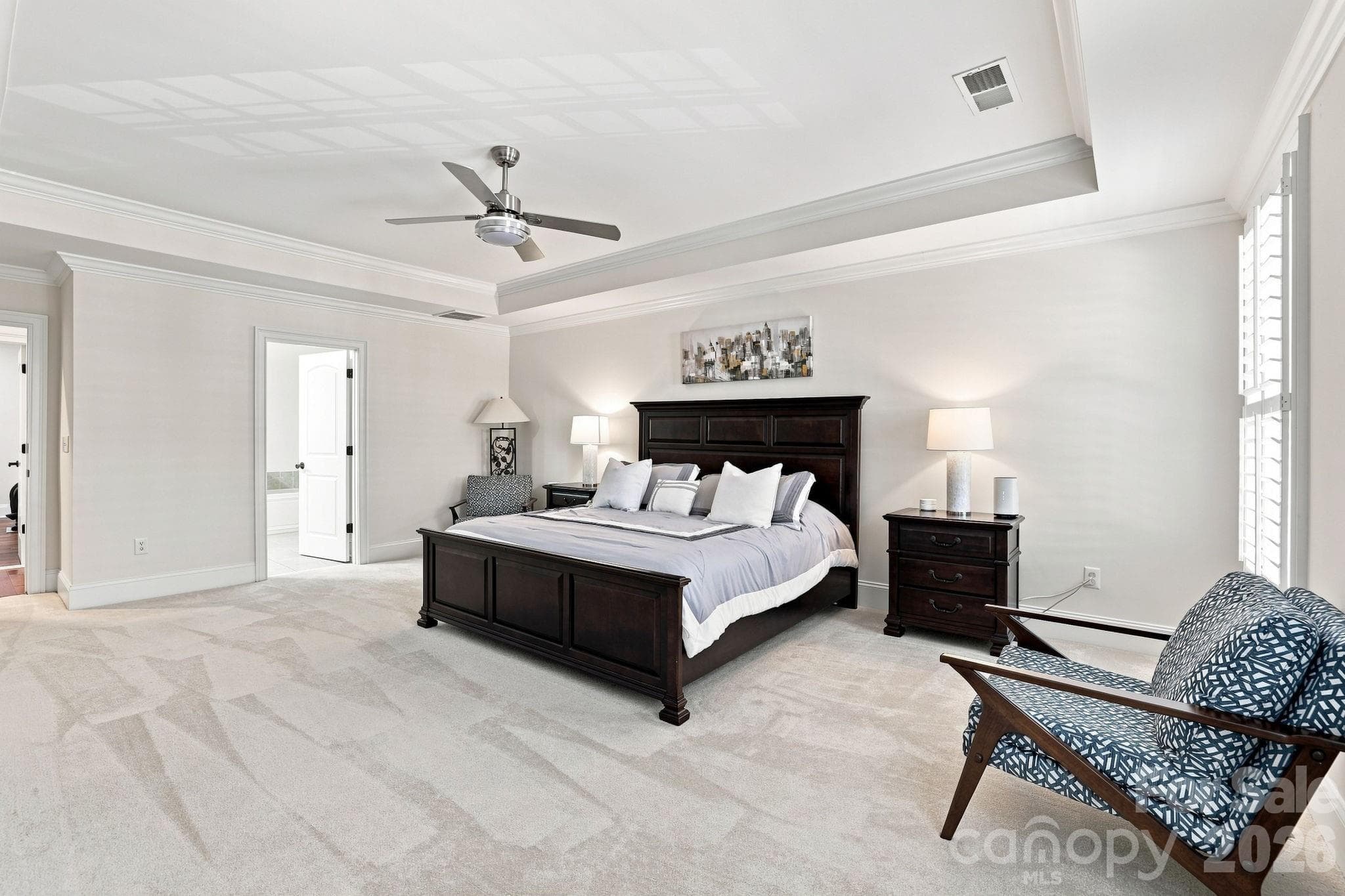 Upstairs primary bedroom - 6831 Louisburg Square Lane, Charlotte