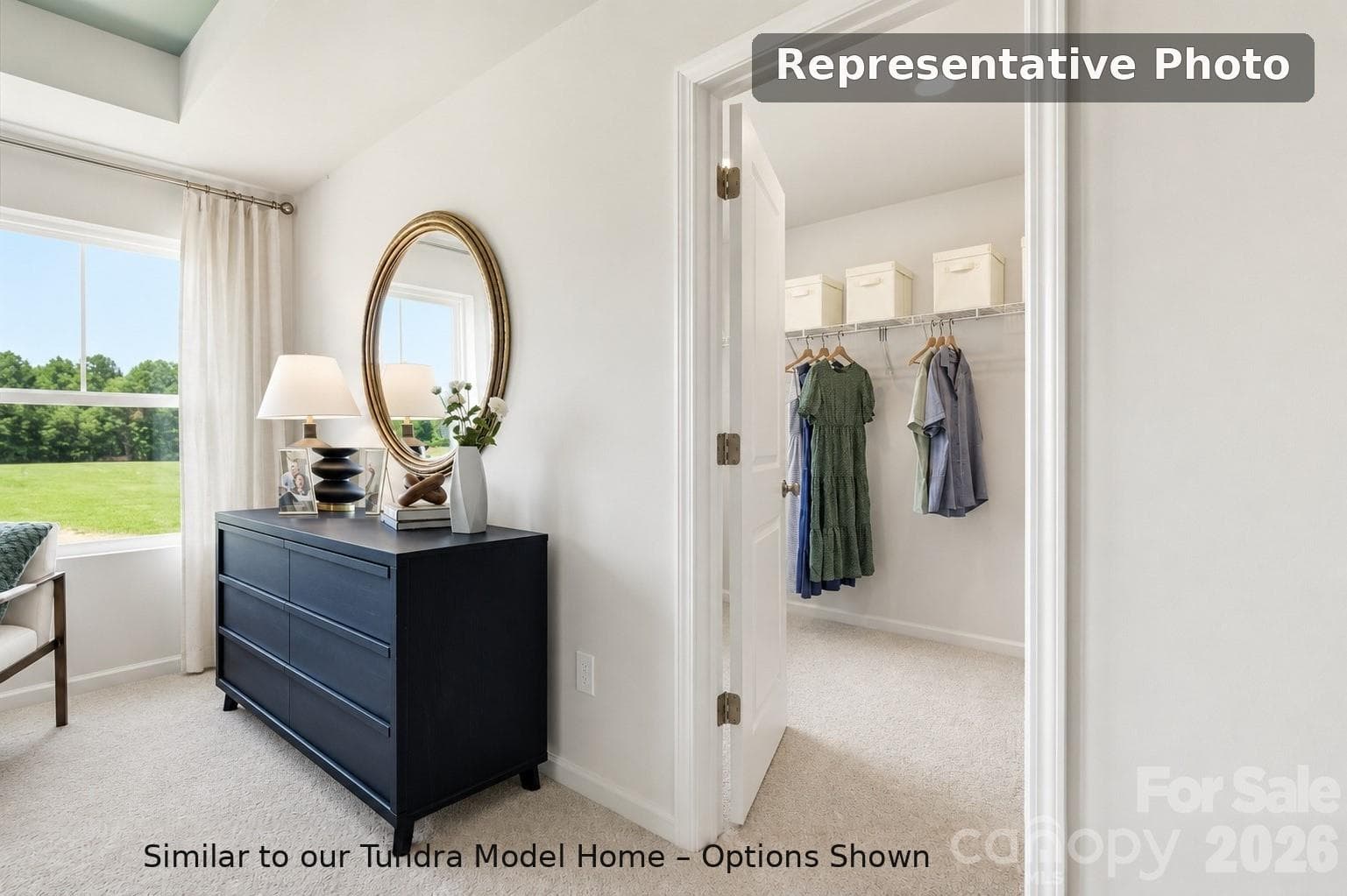 Rendering of Large Owner's Closet Conveniently Located off of the Owner's Suite - 6617 Fire Lily Lane, Charlotte