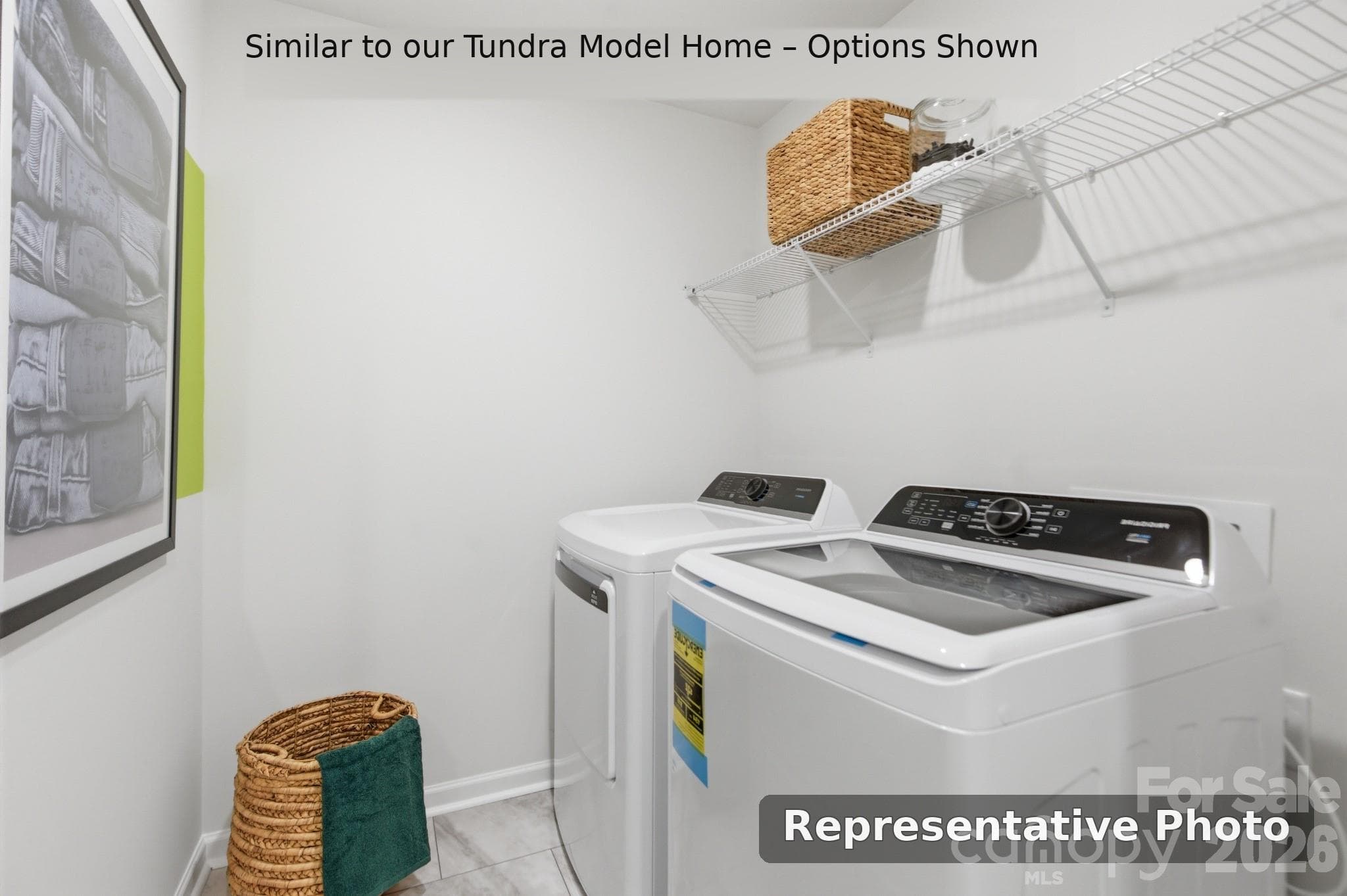 Rendering of Large Laundry Room with Linen Closet - 6617 Fire Lily Lane, Charlotte