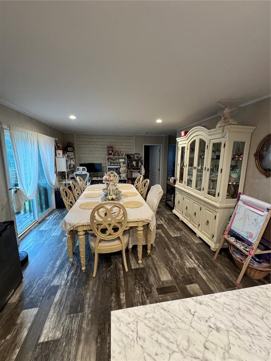 Dining area spacious enough to fit a large table and China cabinet without feeling tight! - 27590 COUNTY ROAD 42, PAISLEY