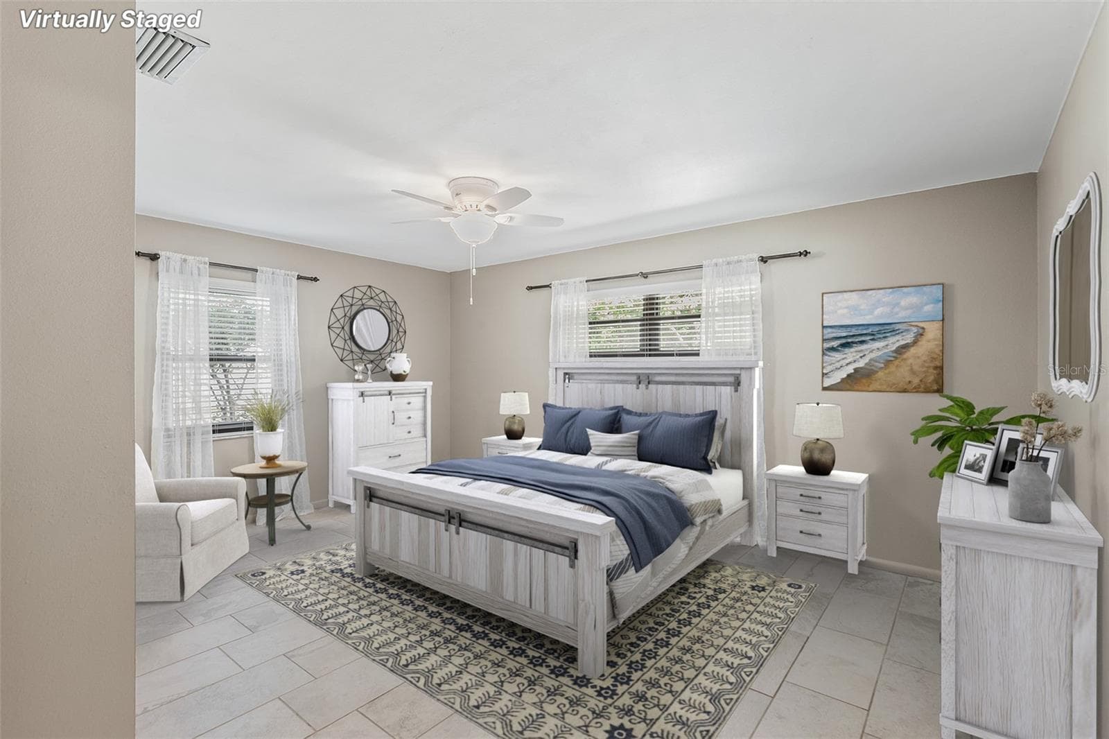 Staged Primary Bedroom - 216 SHORE LOOP, WINTER HAVEN