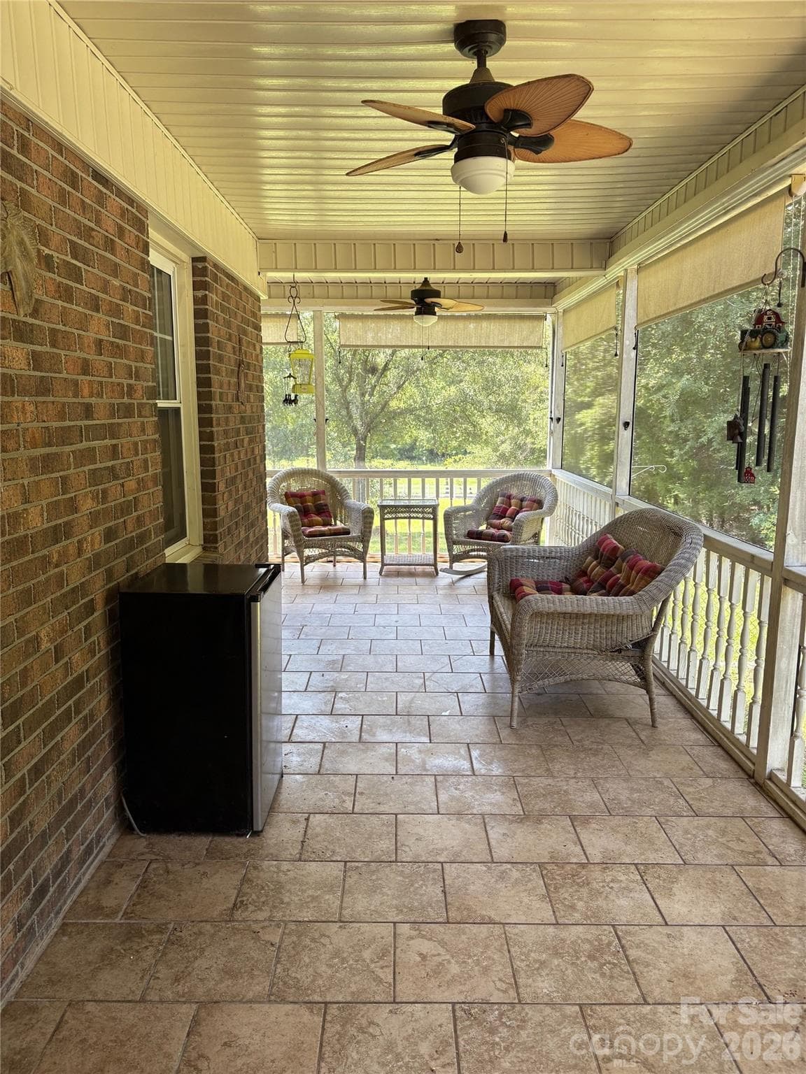 SCREEN-IN  #2 PORCH AREA WITH CEILING FAN - 2323 Cherry Road, Catawba