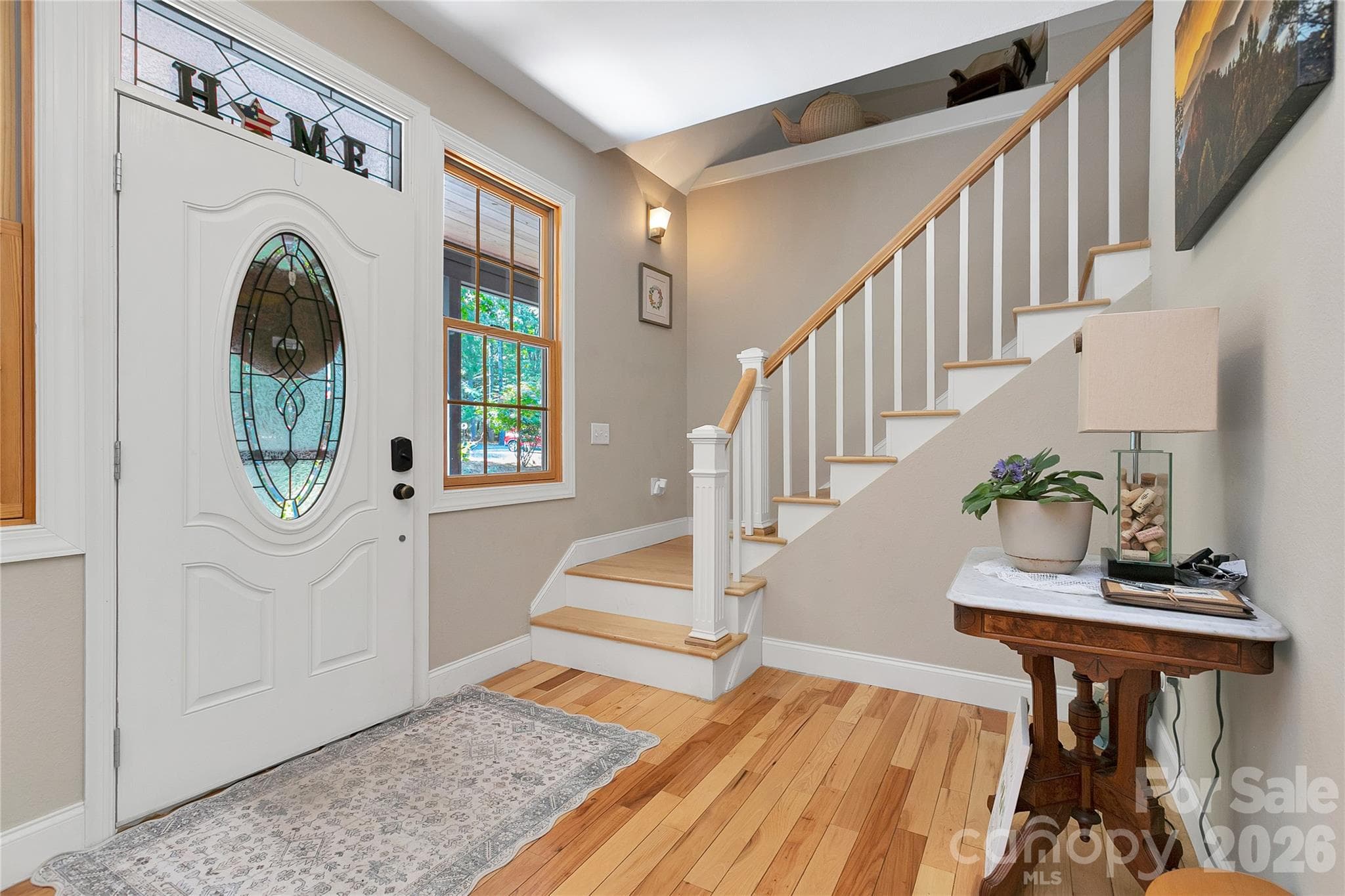 A welcoming entryway into this cozy lake home - 111 Kanunu Court, Brevard