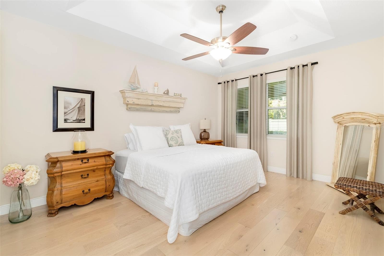 Primary Bedroom with beautiful Hardwood Flooring - 3616 PITCH LN, SARASOTA