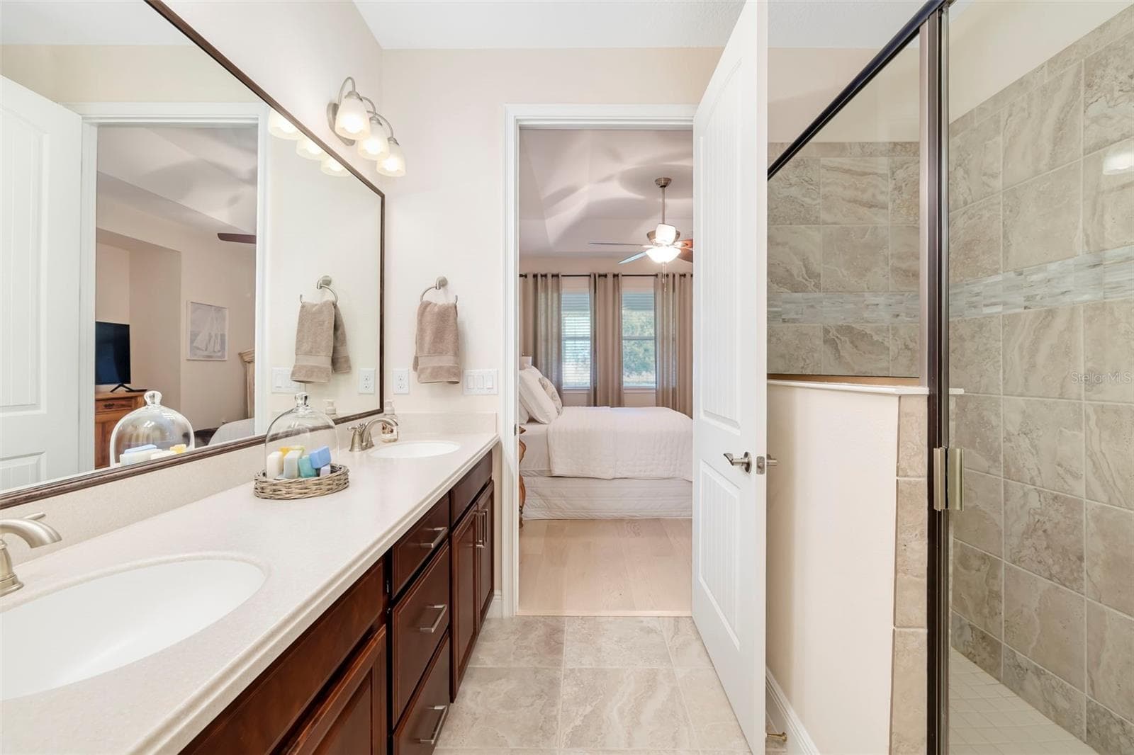Primary Bedroom Bathroom with a walk-in shower - 3616 PITCH LN, SARASOTA