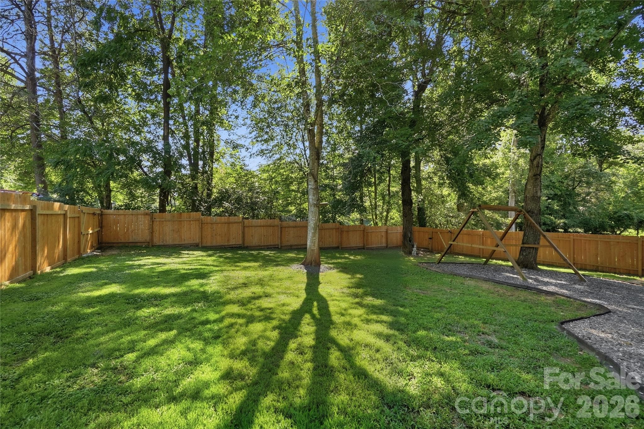 Fully fenced back yard - 1690 26th Street NE, Hickory