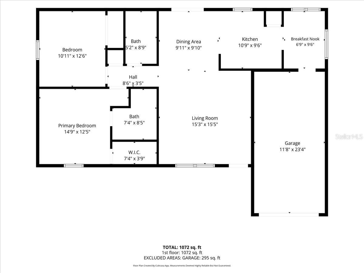 Floorplan w/ Room Measurements - 1410 SANCHEZ CT, THE VILLAGES