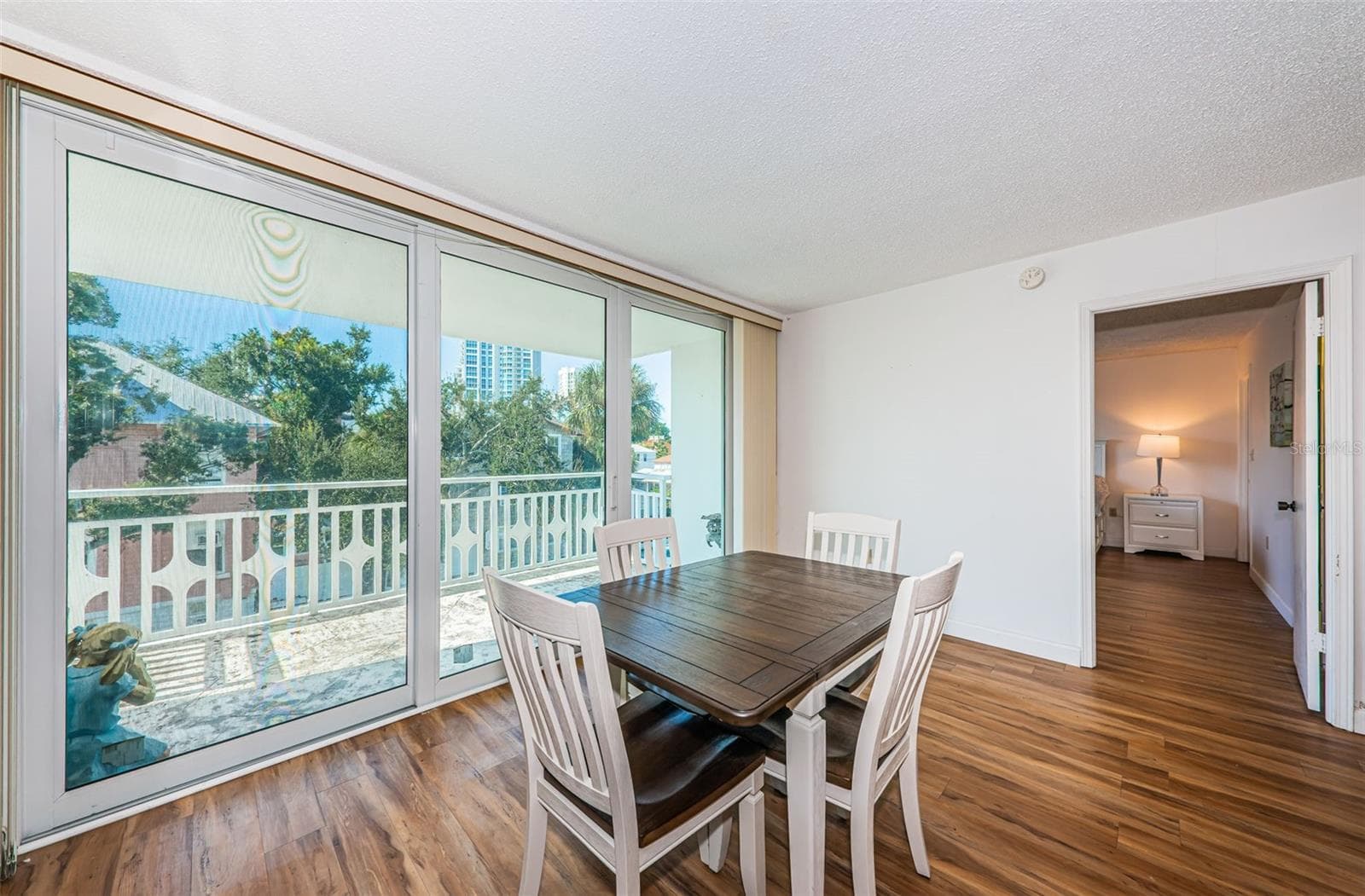 Dining area off the Primary Bedroom and adjacent to the Living Room - 700 BEACH DR NE #308, ST PETERSBURG