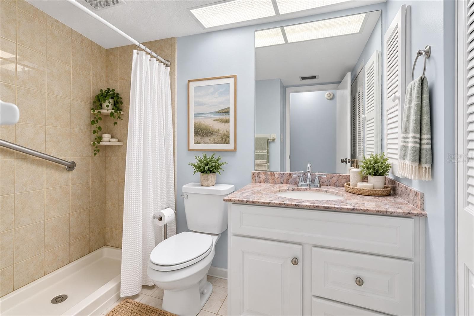 Bathroom Virtually Staged - 3806 STAYSAIL LN, HOLIDAY