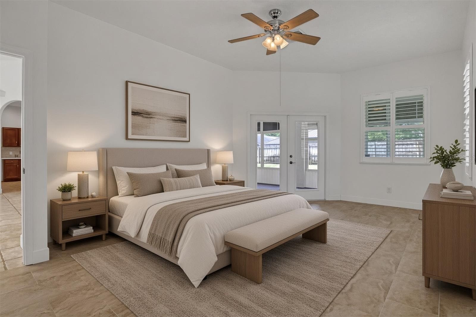 Virtually Staged  Owner suite - 4373 FLETCHER LN, TITUSVILLE