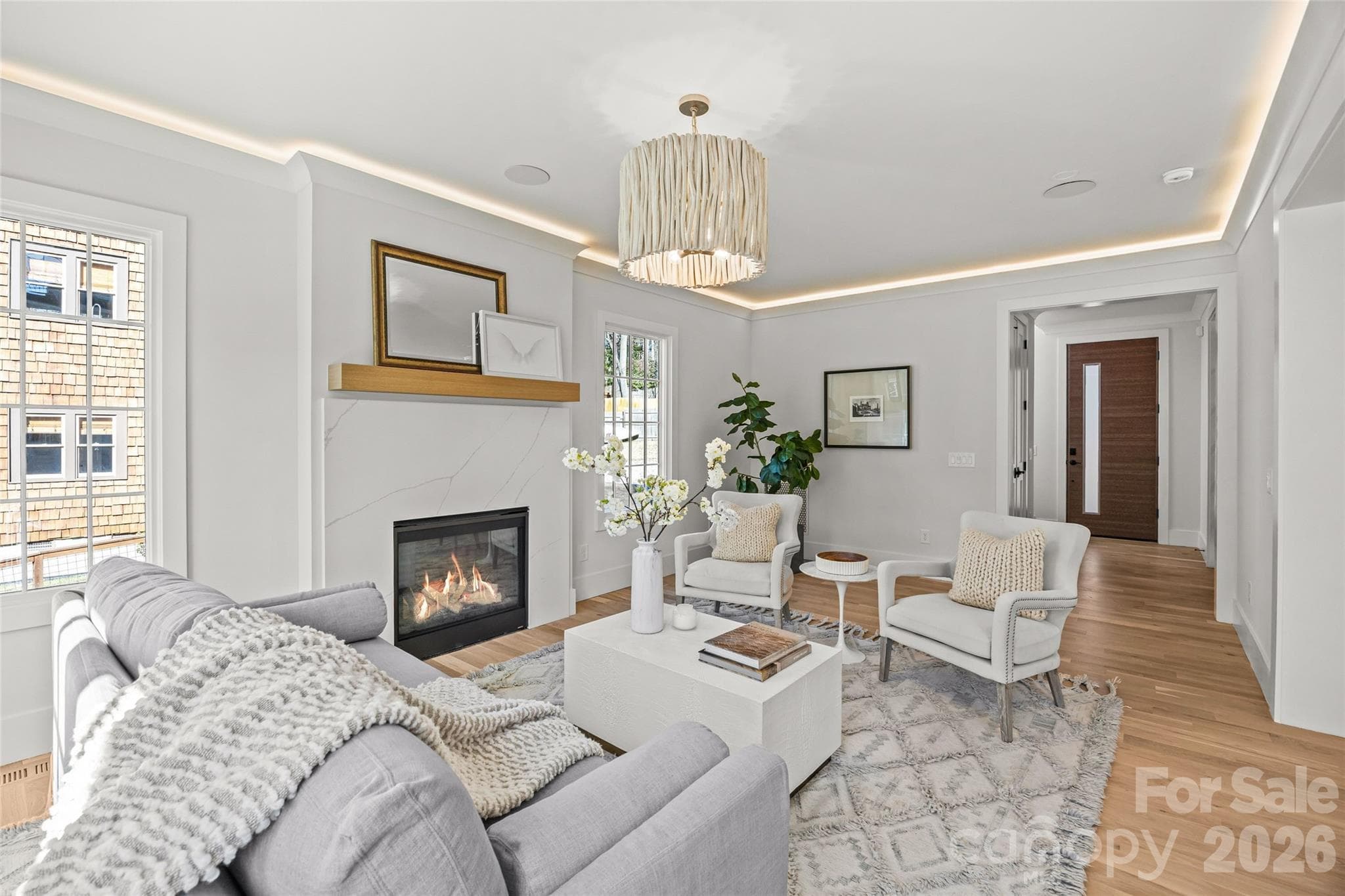 Living Area - 1607 Tippah Park Court, Charlotte