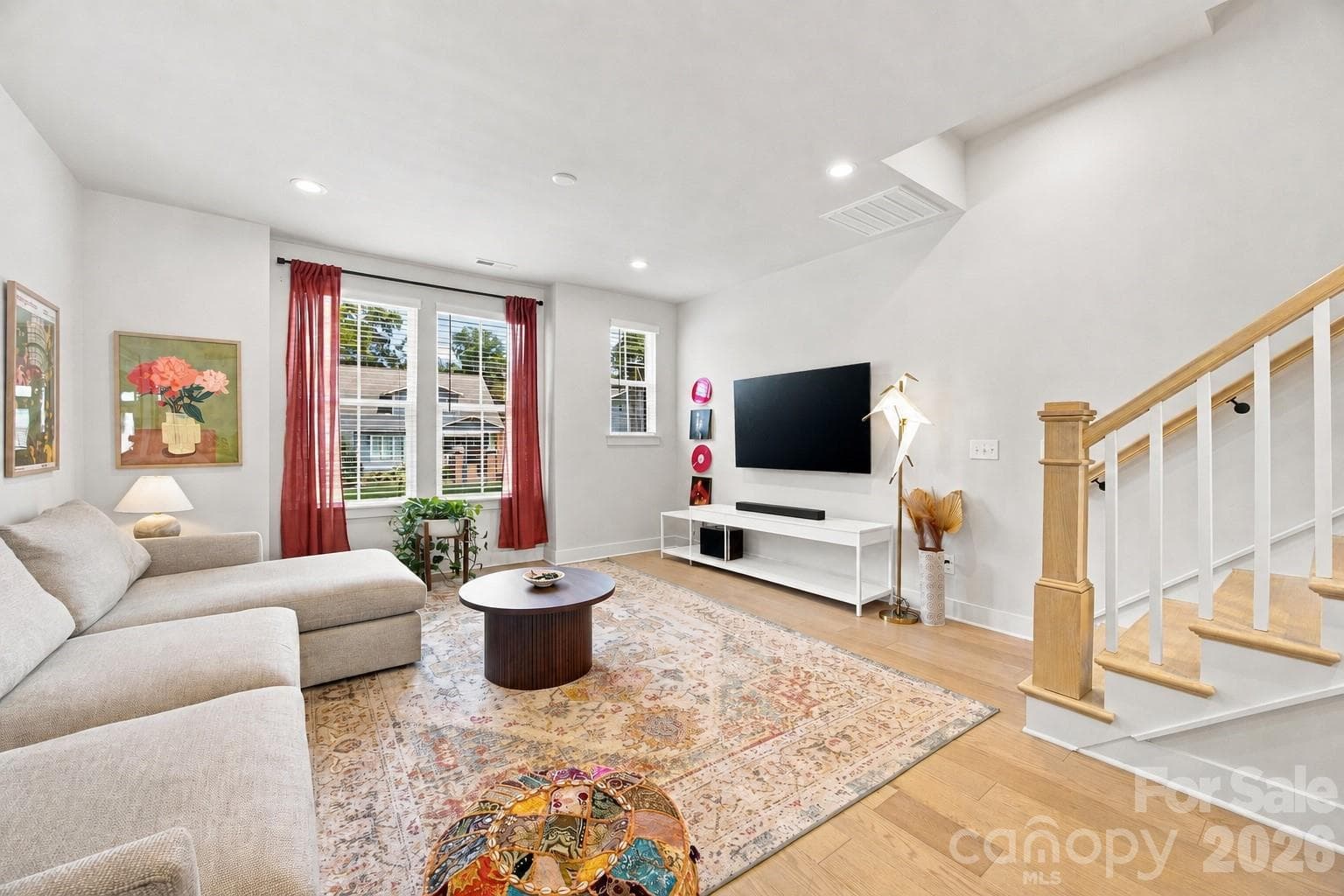 6" Light wood floors throughout the home - 2303 Rozzelles Ferry Road, Charlotte