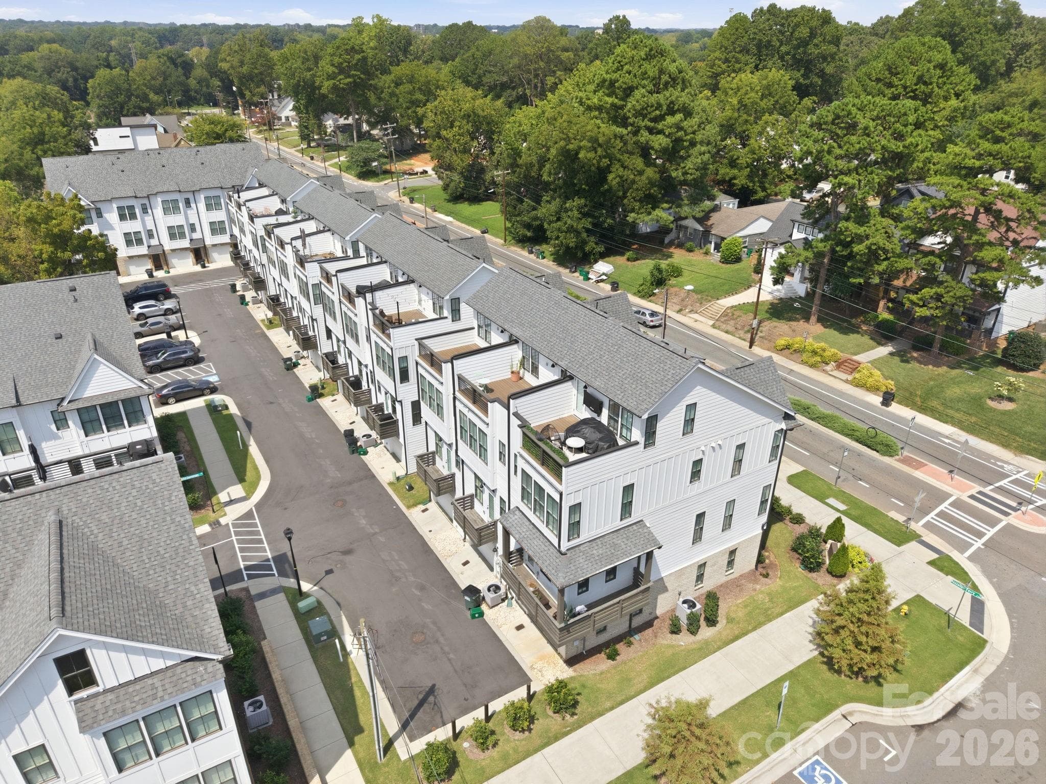 Rooftop terraces and units along Rozzelles Ferry Road - 2303 Rozzelles Ferry Road, Charlotte