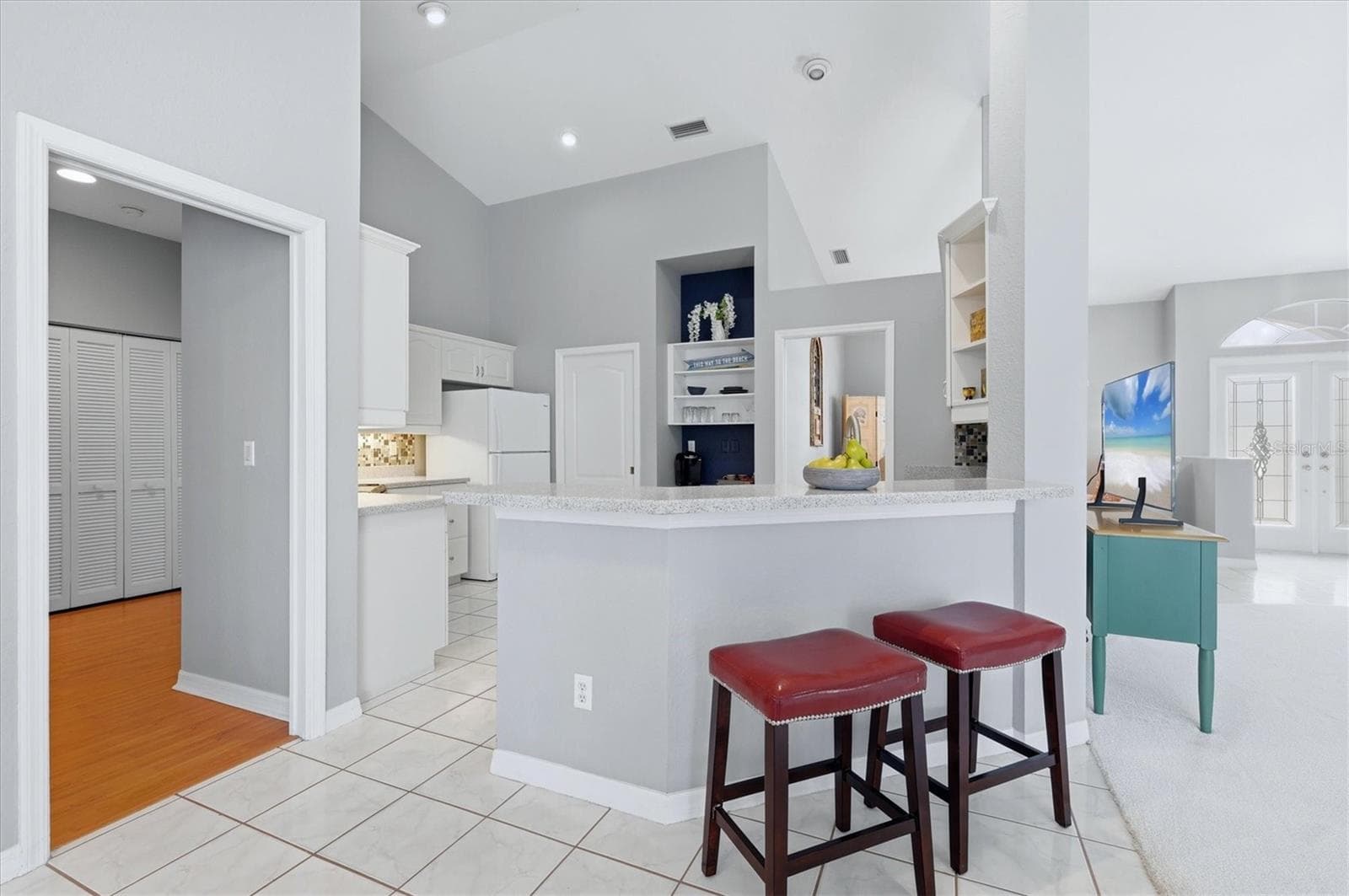 Pocket door to Hallway leading to 2 bed/1bath - 1787 KILRUSS DR, VENICE