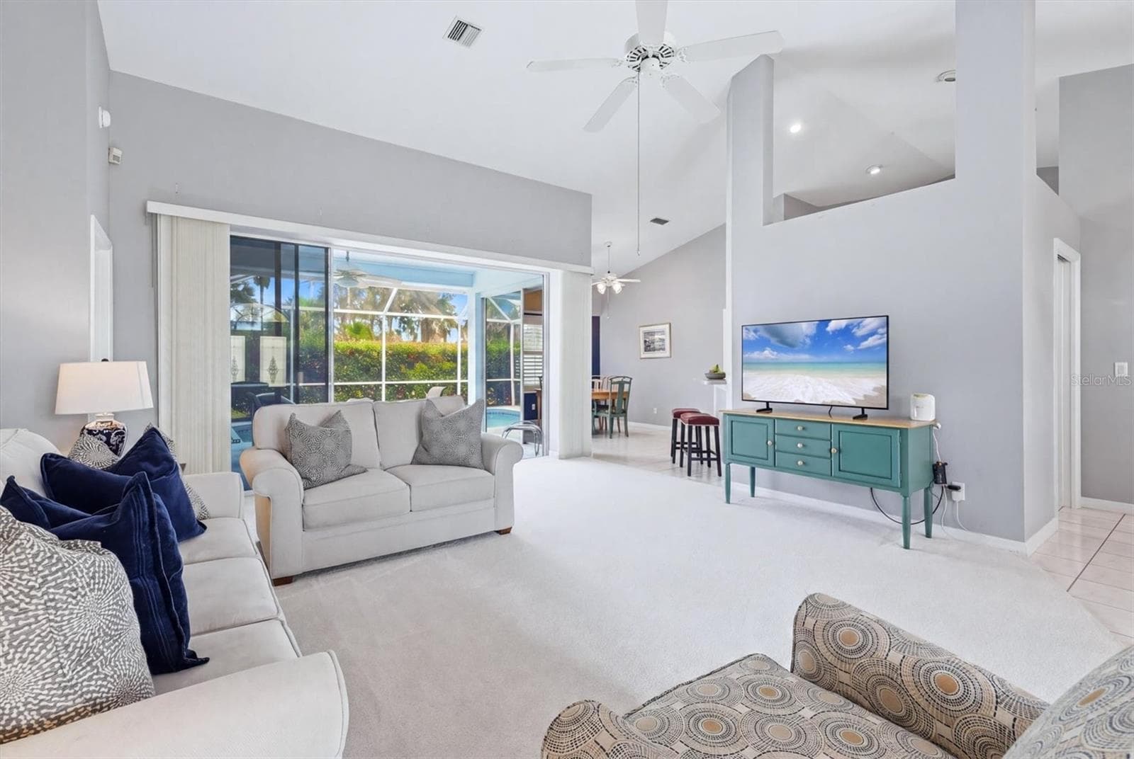 Living Room to Pool - 1787 KILRUSS DR, VENICE