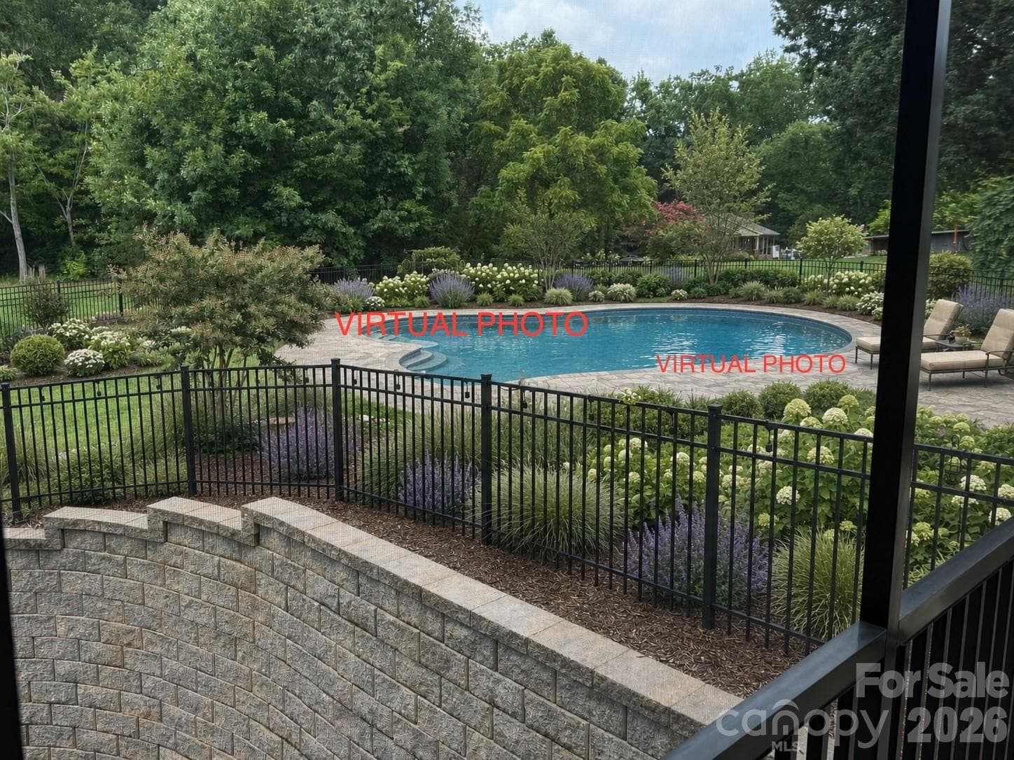 VIRTUAL PHOTO OF POOL/PLANNED TO BE RIGHT OUTSIDE THE HALLWAY DOOR THAT LEADS TO THE POWDER ROOM AND LAUNDRY ROOM!! GREAT SPOT!! - 2889 Mount Pleasant Road, Sherrills Ford