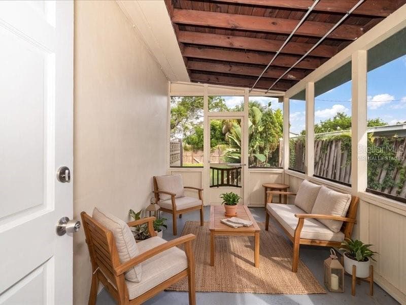 Back Porch Virtually Staged - 533 YELVINGTON AVE, CLEARWATER