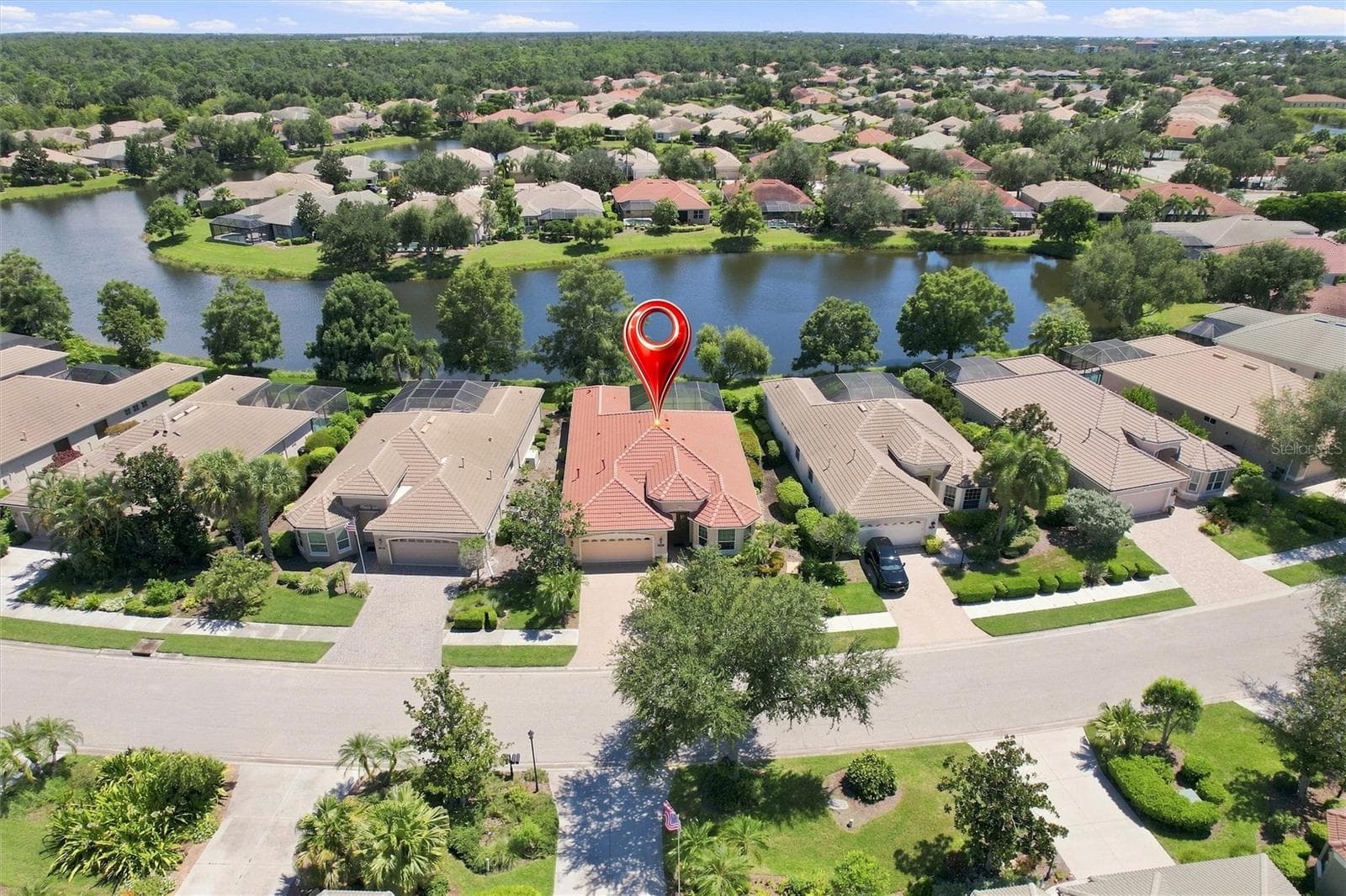 Ariel street view - 1328 THORNAPPLE DR, OSPREY