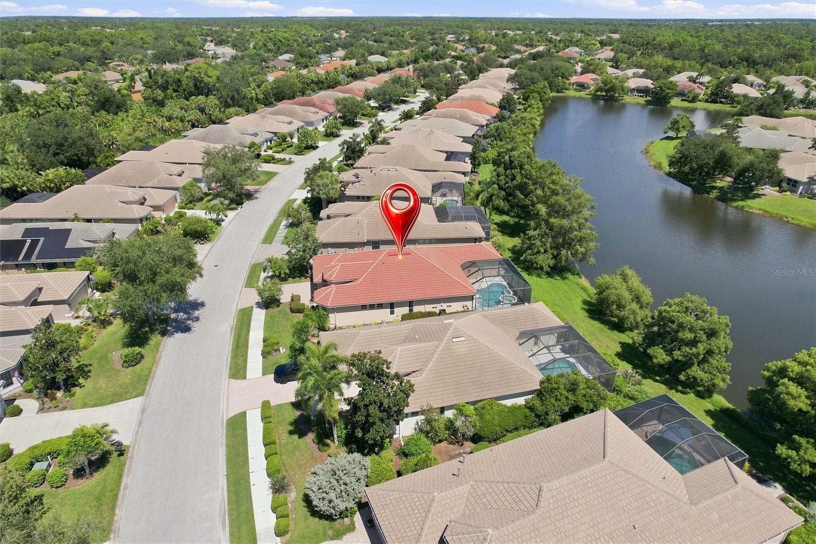 Ariel neighborhhod view - 1328 THORNAPPLE DR, OSPREY