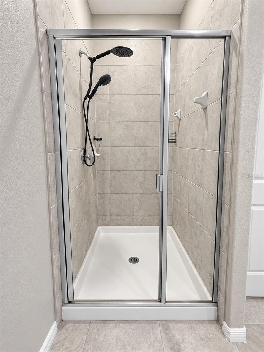 Shower stall in Primary bathroom - 9601 FLOURISH DR, LAND O LAKES