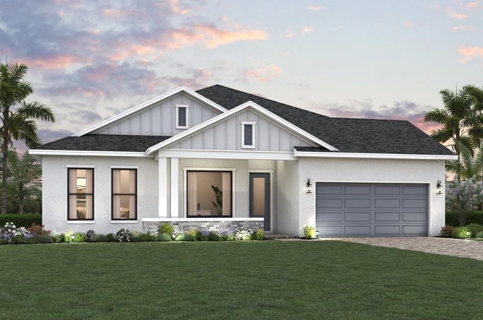 Front Exterior Rendering **Paint Colors May Vary - 6815 HERON MEADOW DR, SARASOTA