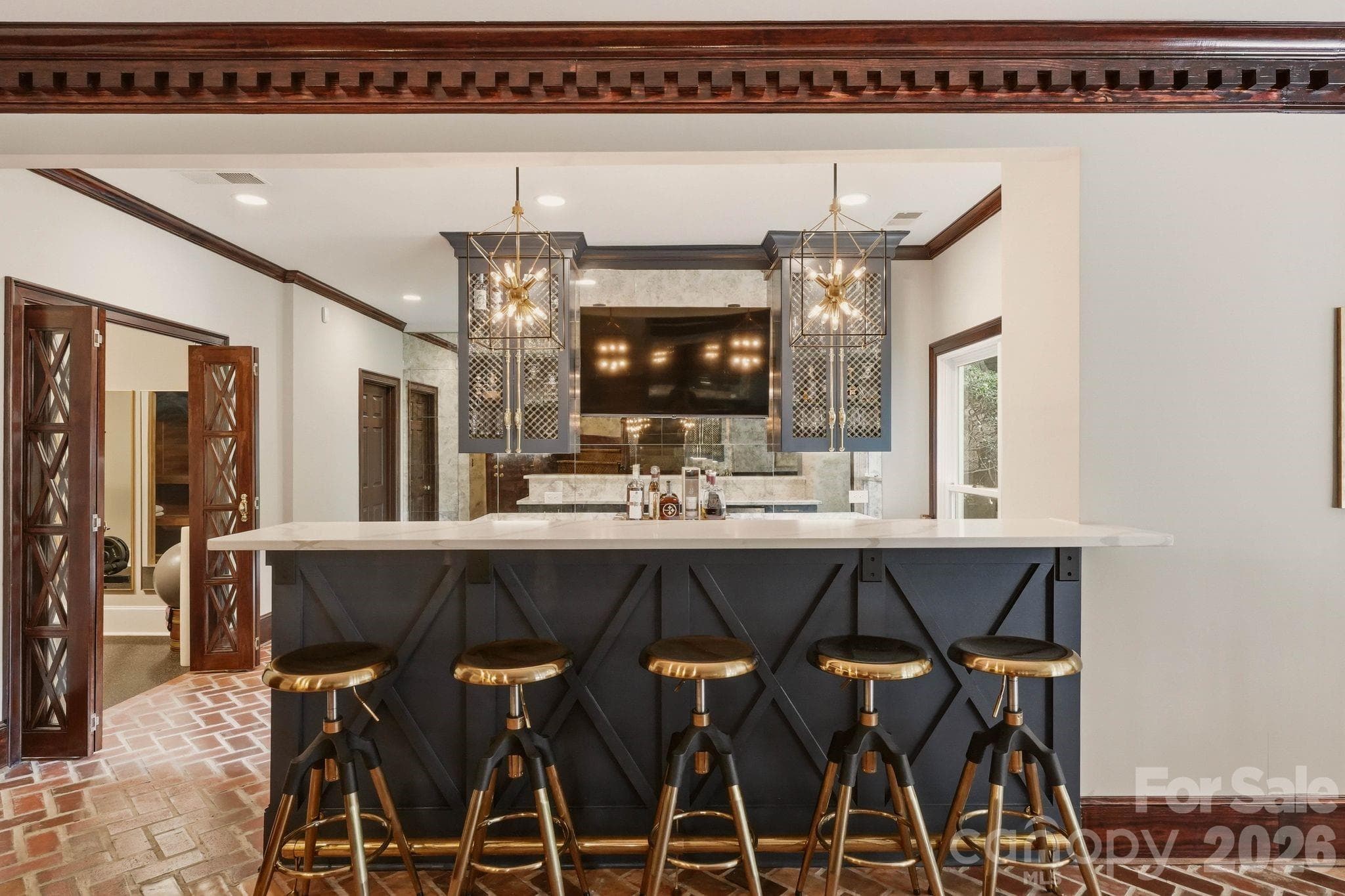 Basement bar area - 2611 Oakmeade Drive, Charlotte