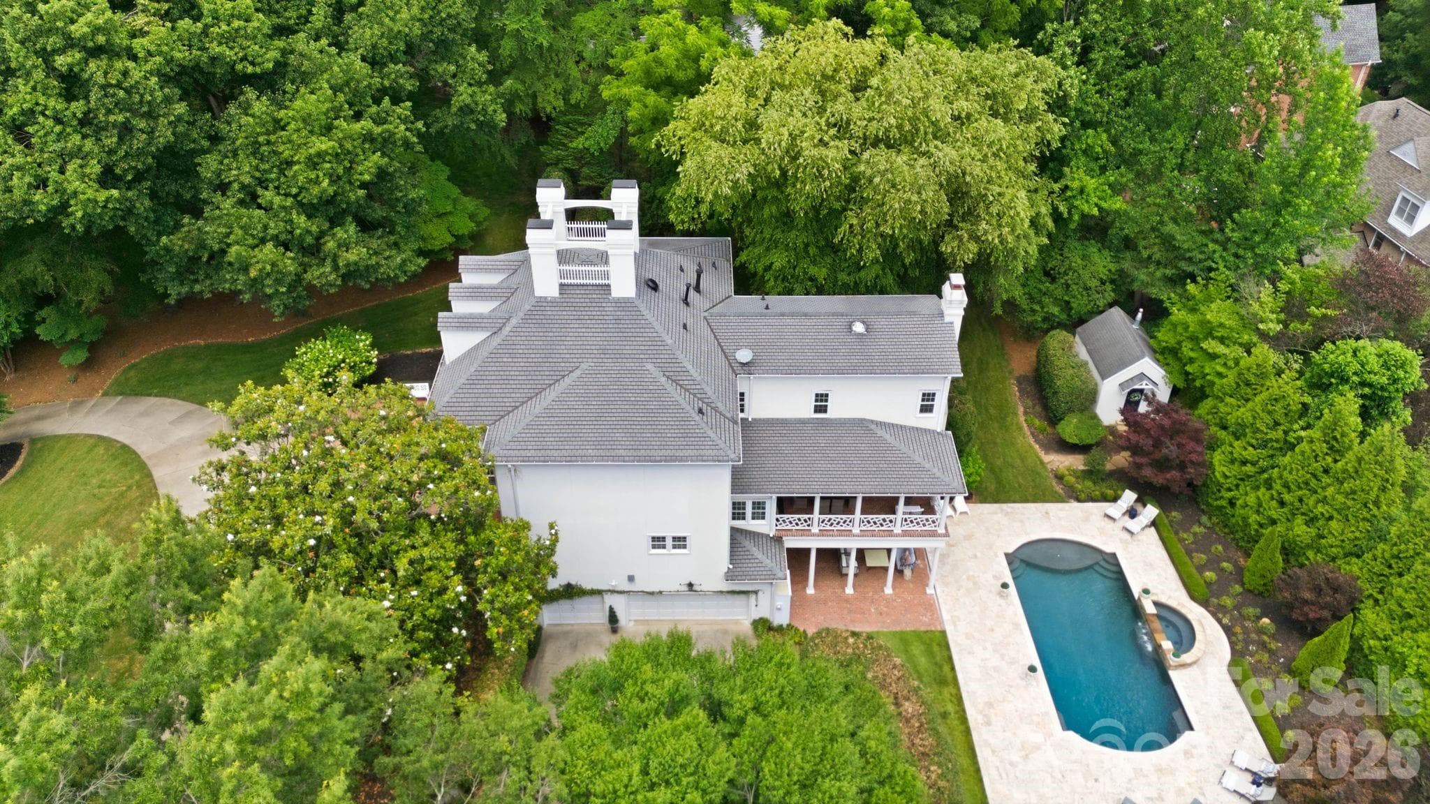 Rear elevation - 2611 Oakmeade Drive, Charlotte