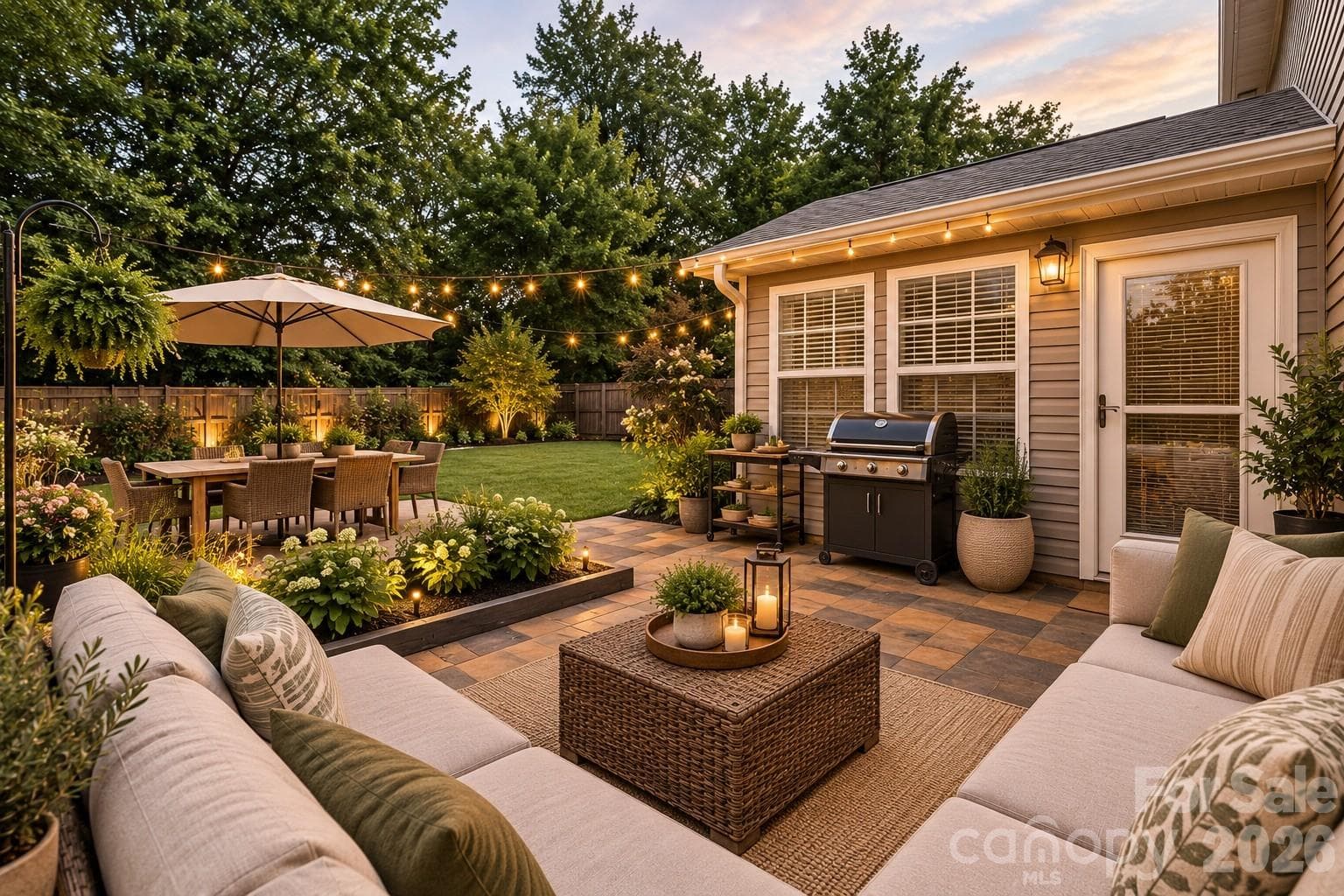 Virtually Staged - Patio - 6324 Carpentaria Court, Charlotte