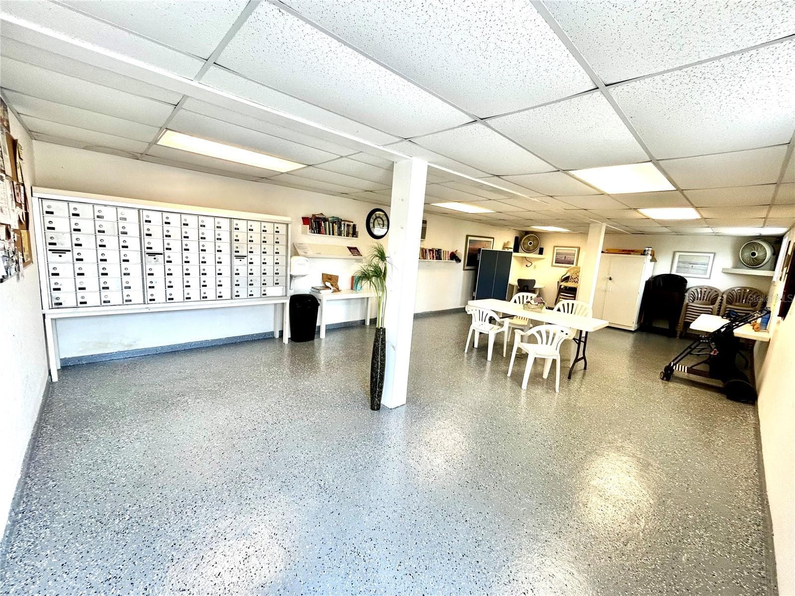 Clubhouse with mailboxes and ping pong table - 29 S OCEAN PALM DR, FLAGLER BEACH