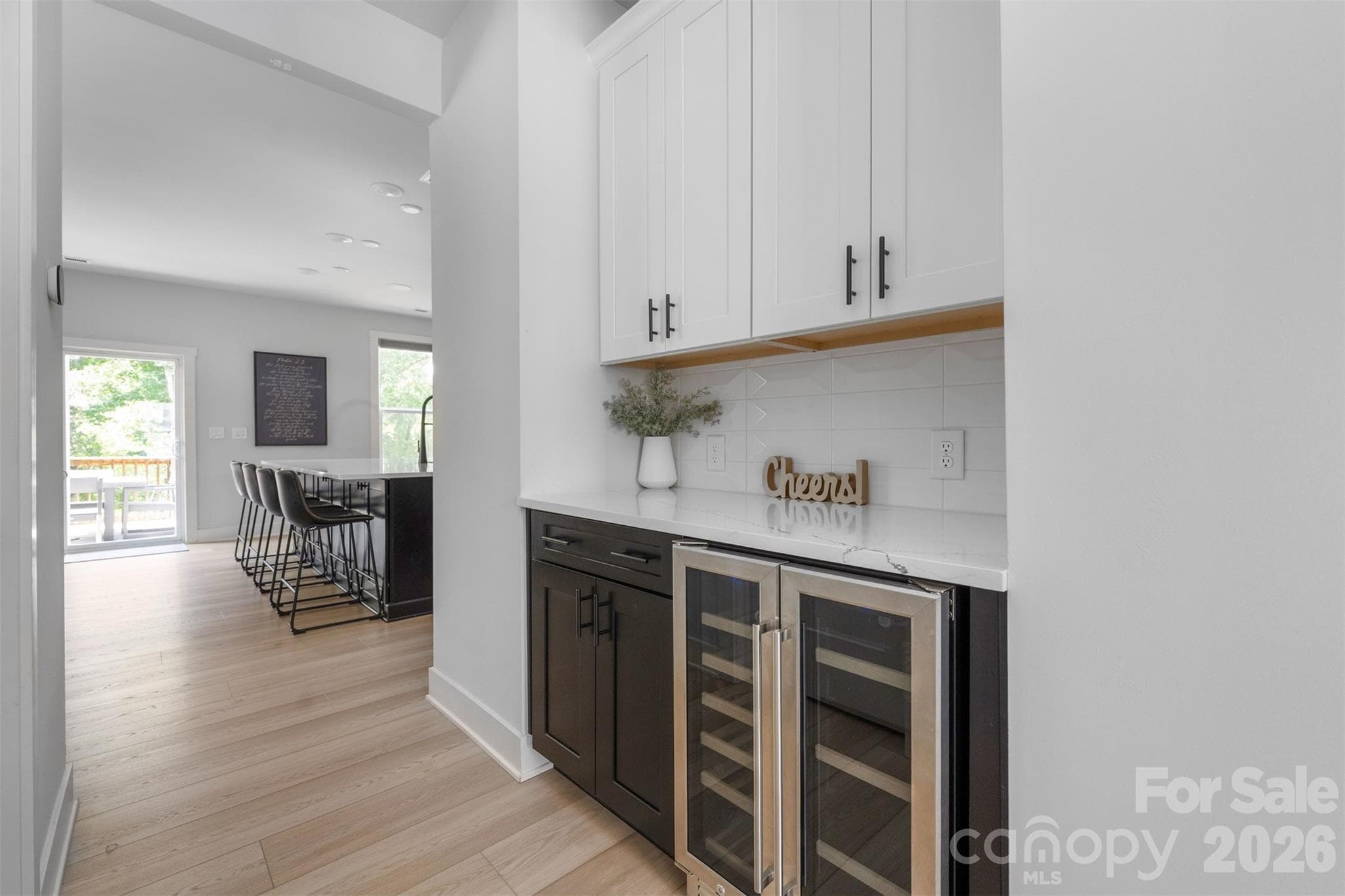 Butler's pantry with beverage cooler - 4320 Tournette Drive, Indian Land