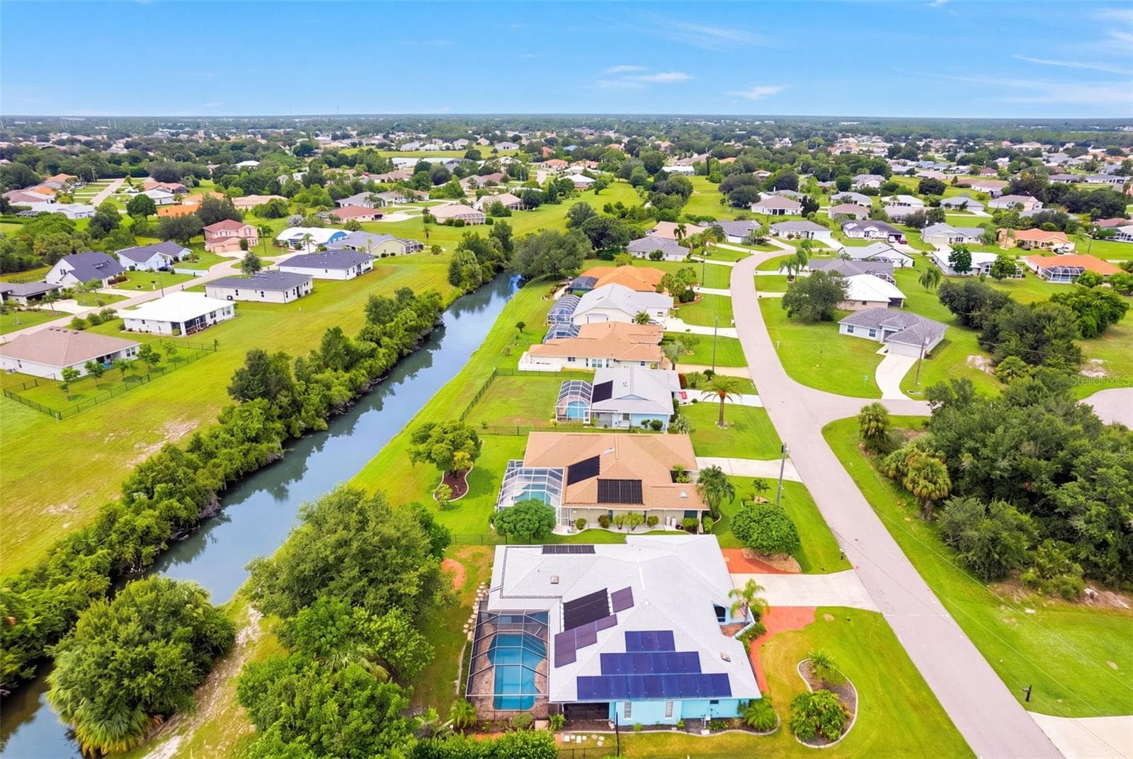 Raised view of the rear corner of the home - 339 BARCELONA ST, PUNTA GORDA
