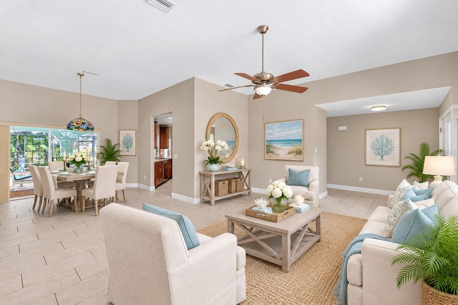 Front Living room and Dining Room - 339 BARCELONA ST, PUNTA GORDA