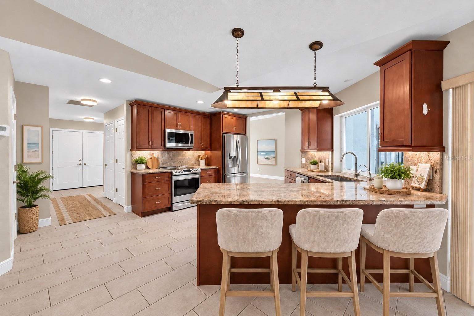 Large Kitchen open to the Family Room - 339 BARCELONA ST, PUNTA GORDA