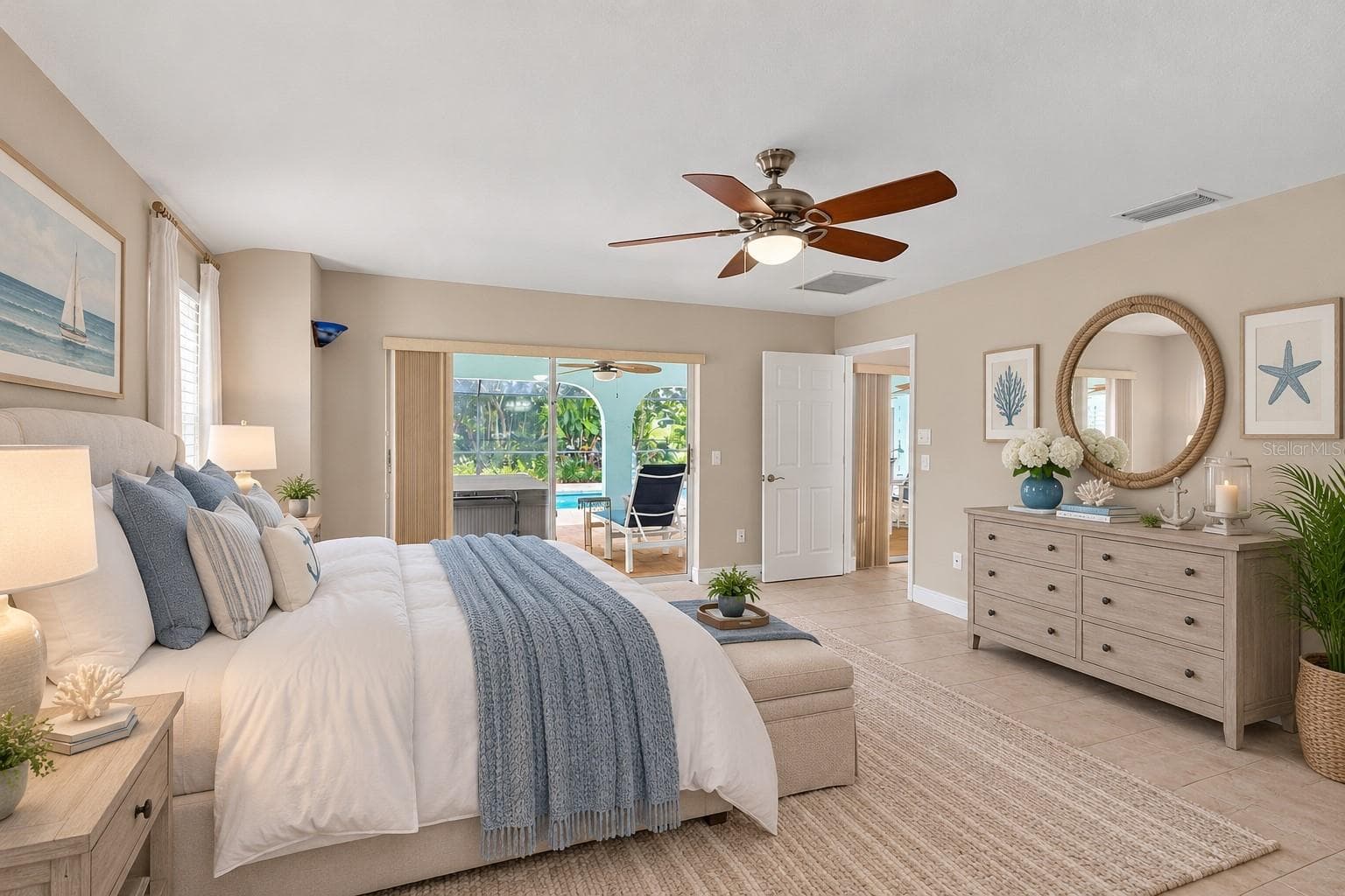 Slider Door from Primary Bedroom - 339 BARCELONA ST, PUNTA GORDA