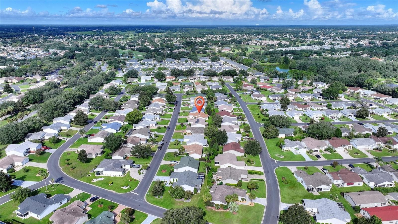 The location marker identifies the home within the Village of Alhambra. - 2713 DE LA ROSA ST, THE VILLAGES